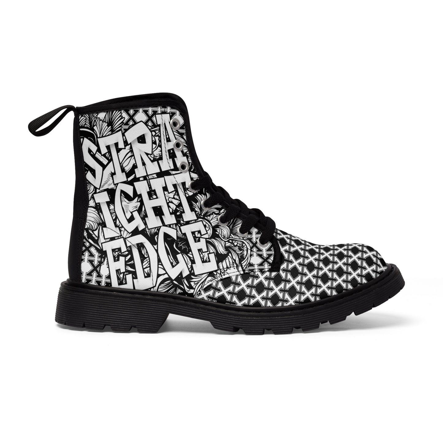 Boots Straight Edge Black & White