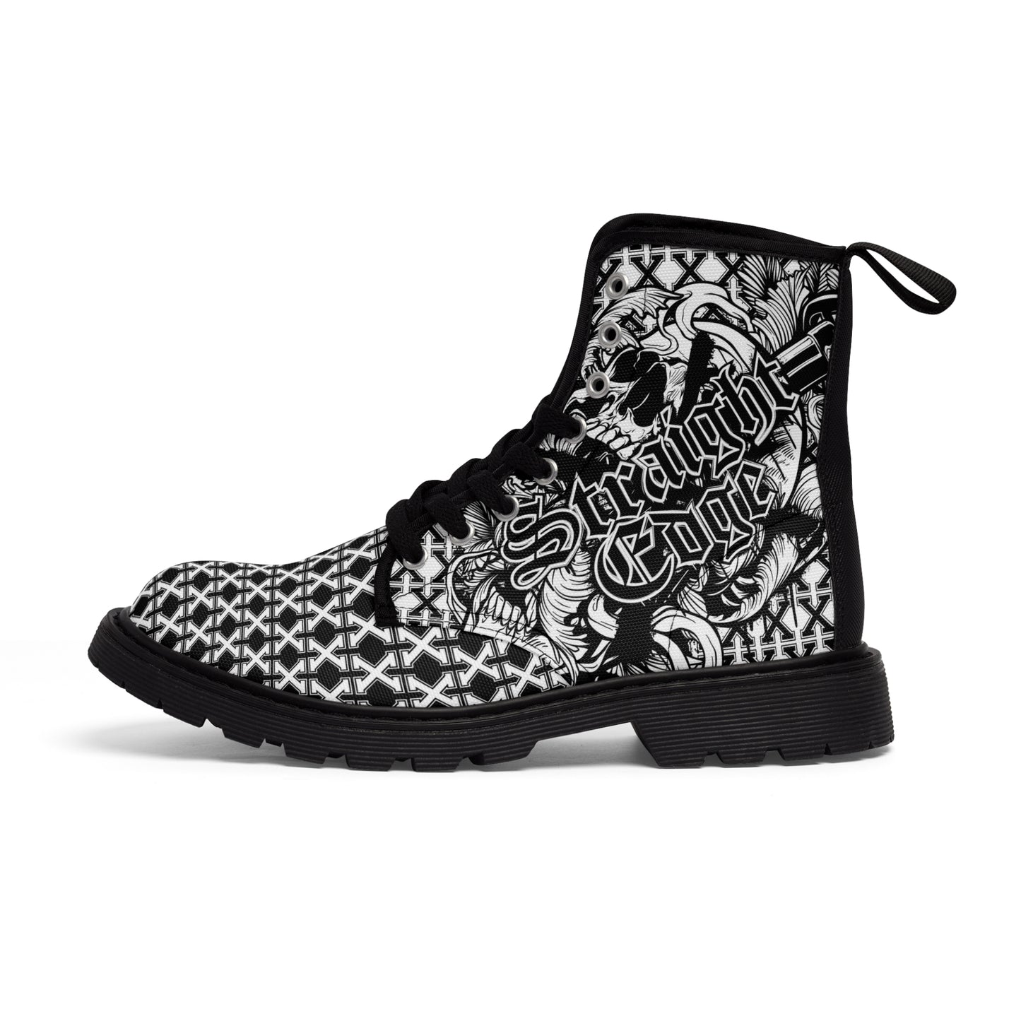 Boots Straight Edge Black & White