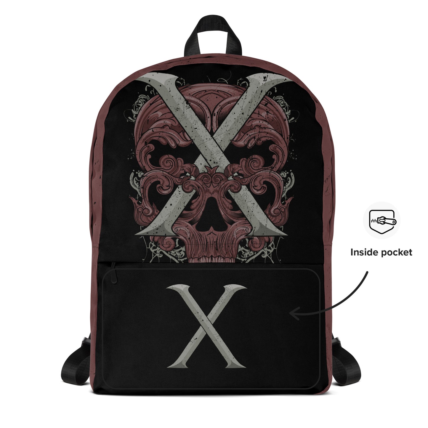 Backpack Straight Edge Skull