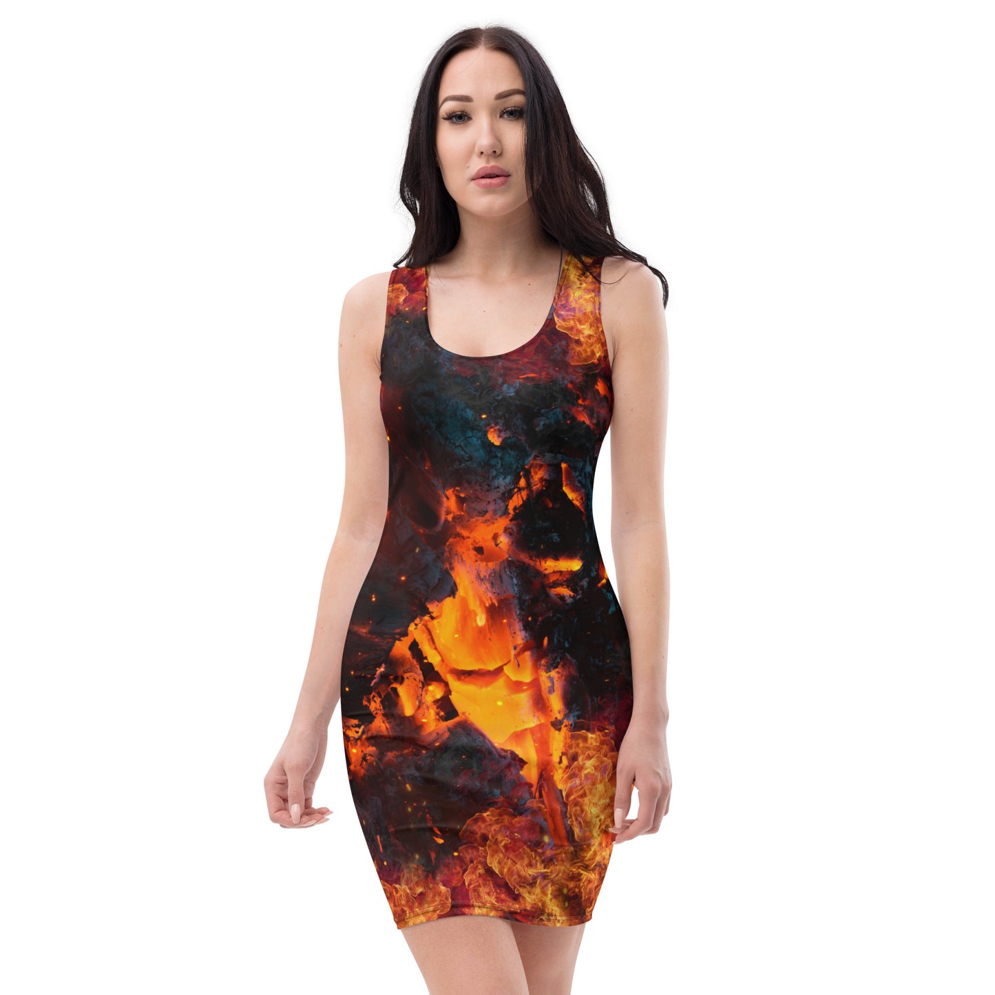 Bodycon Dress Fire 1