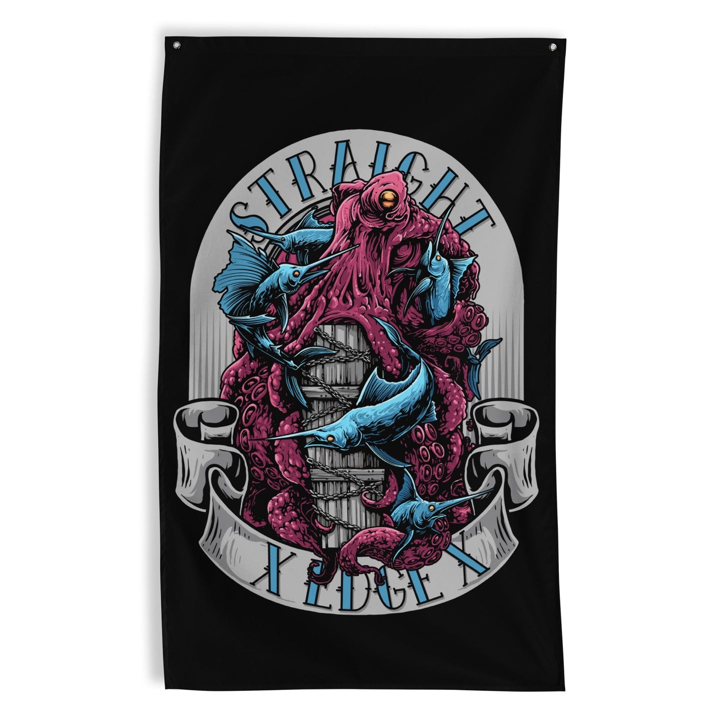 Flag Straight Edge Octopus