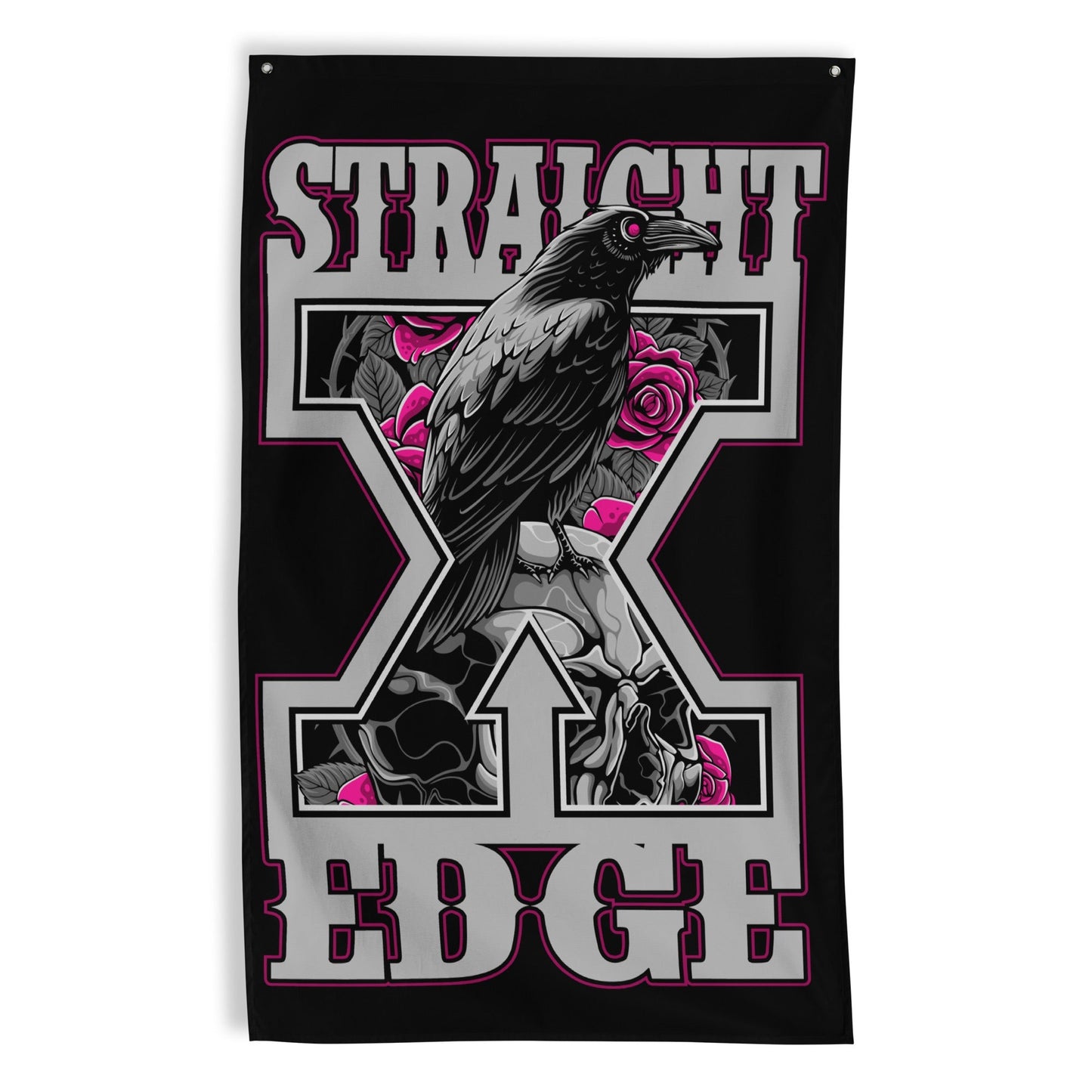 Flag Straight Edge Crow