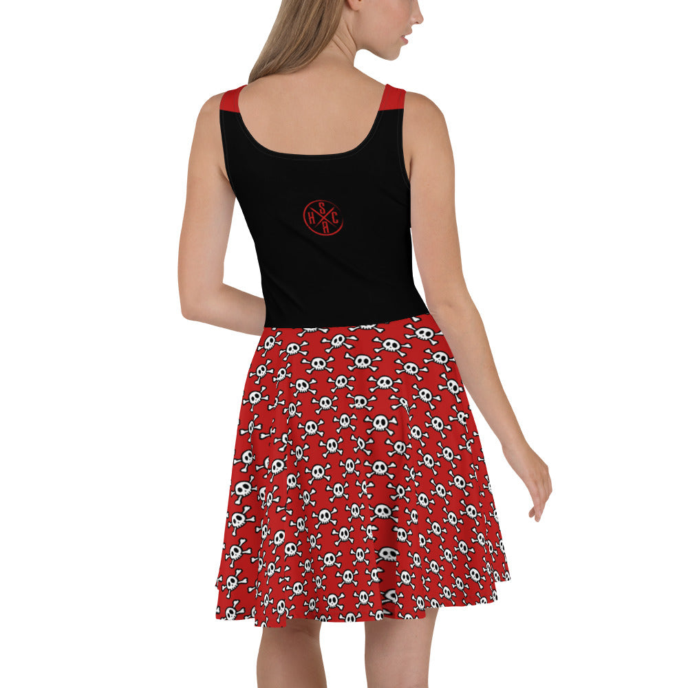 Skater Dress Skull (Red)