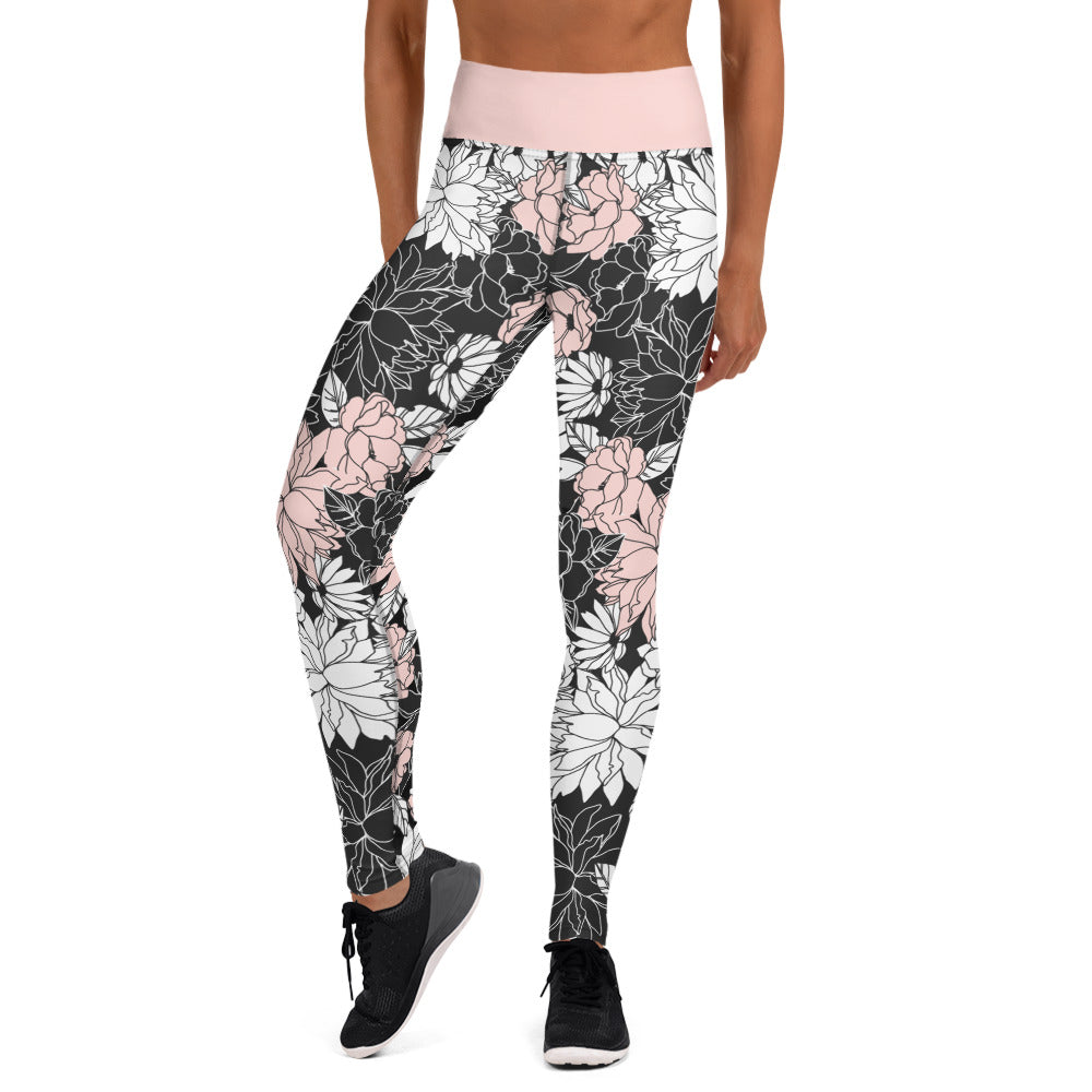 Yoga Leggings Flower 3