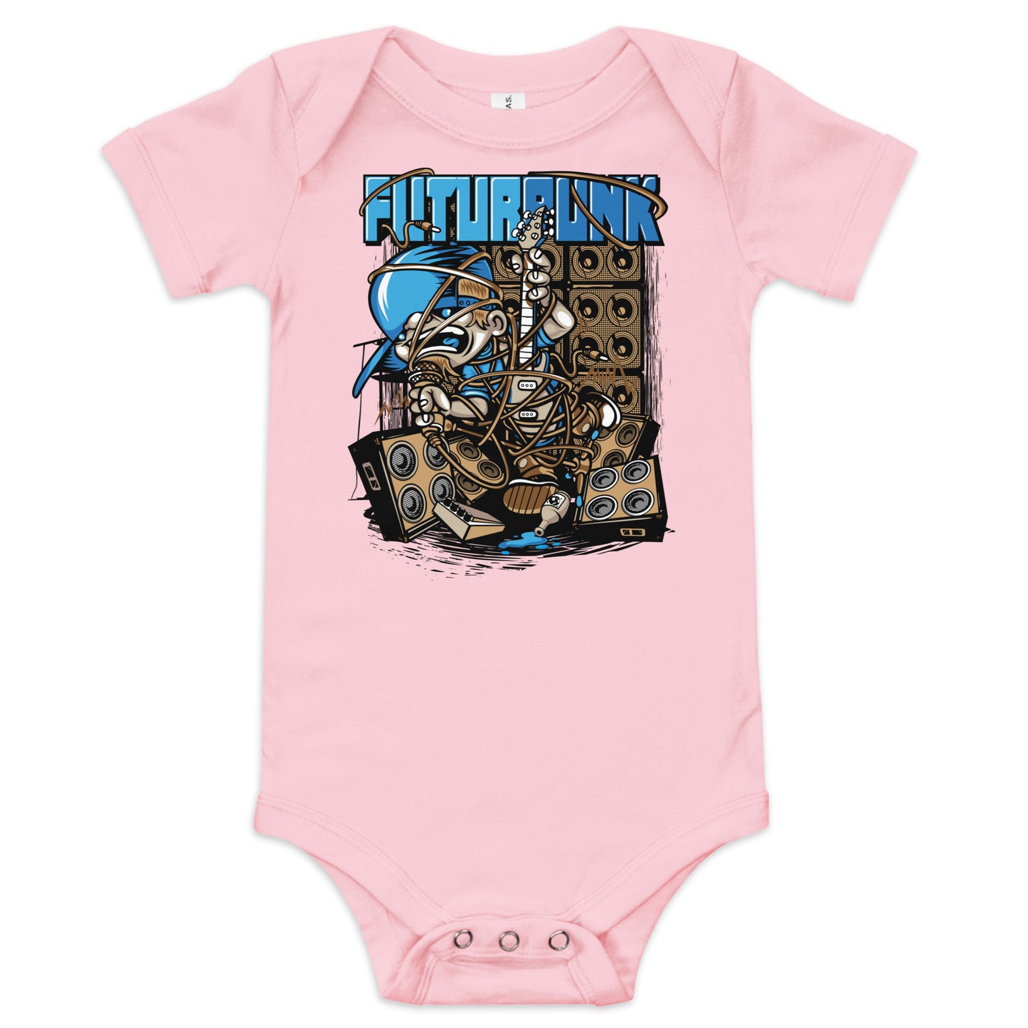 One Piece Baby Futur Punk (6 to 24 month)