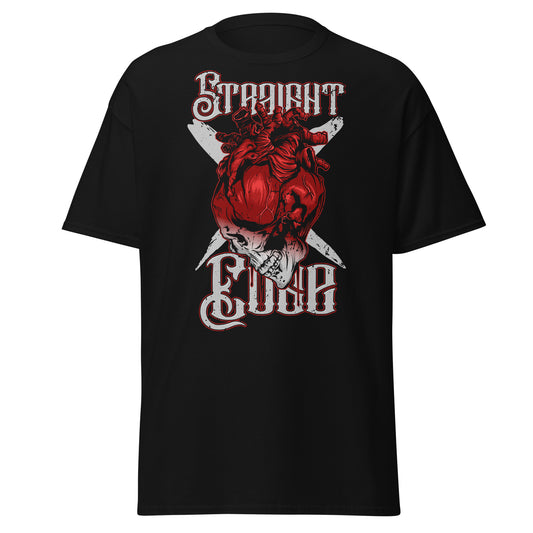 T-Shirt Straight Edge Heart (Black)