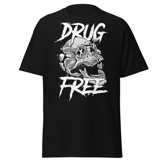 T-Shirt Straight Edge Drug Free (Black)