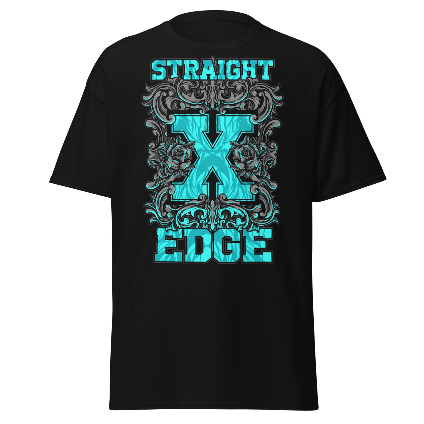 T-Shirt Straight Edge Vintage 1 (Black)