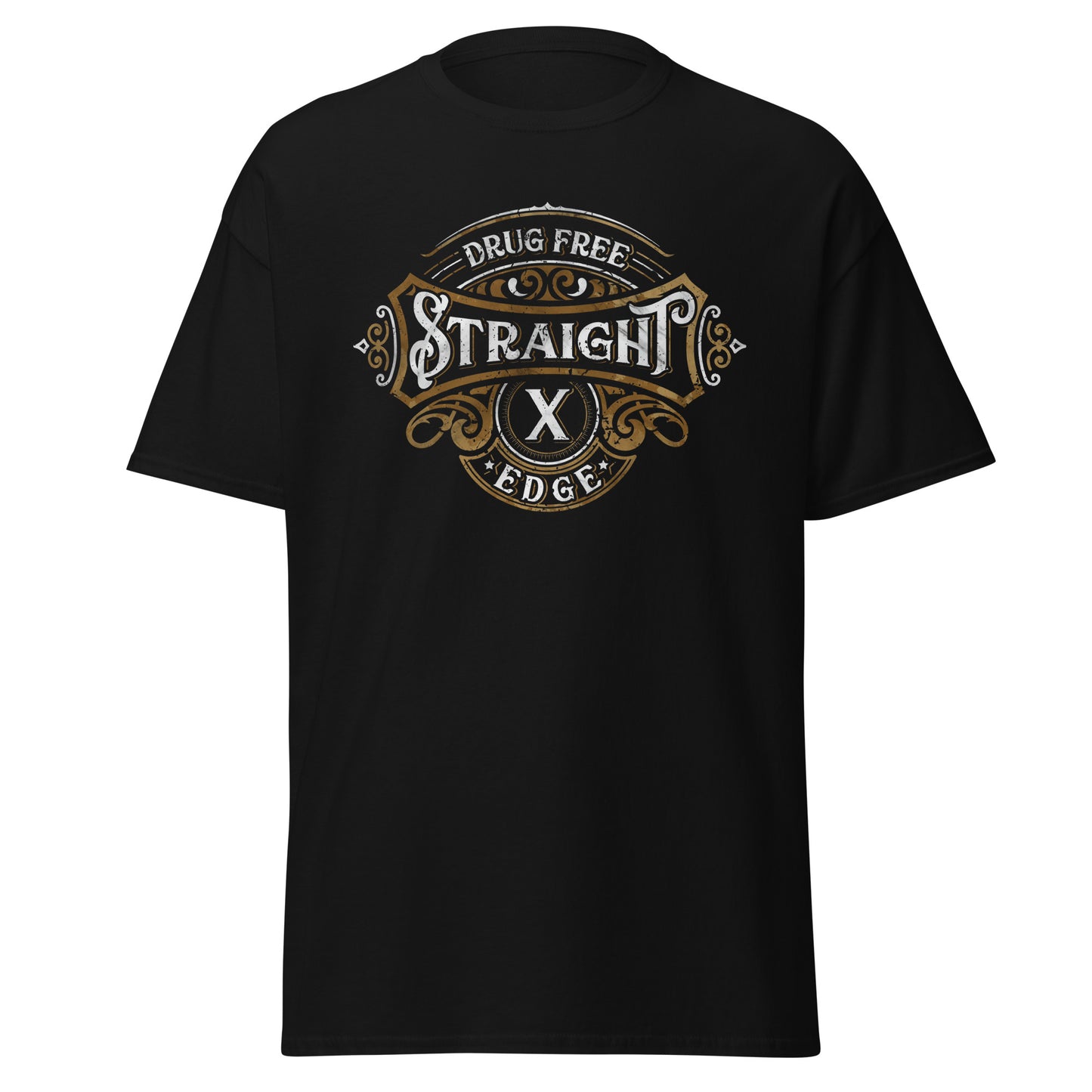 T-Shirt Straight Edge Vintage 2 (Black)