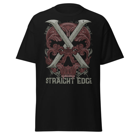 T-Shirt Straight Edge Skull (Black)