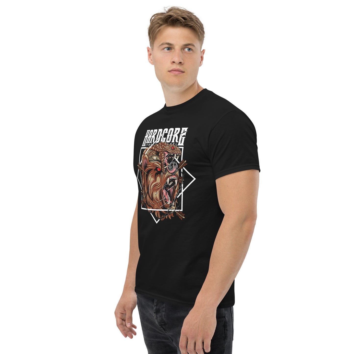 T-Shirt HCSA Bear vs Snake (Black)