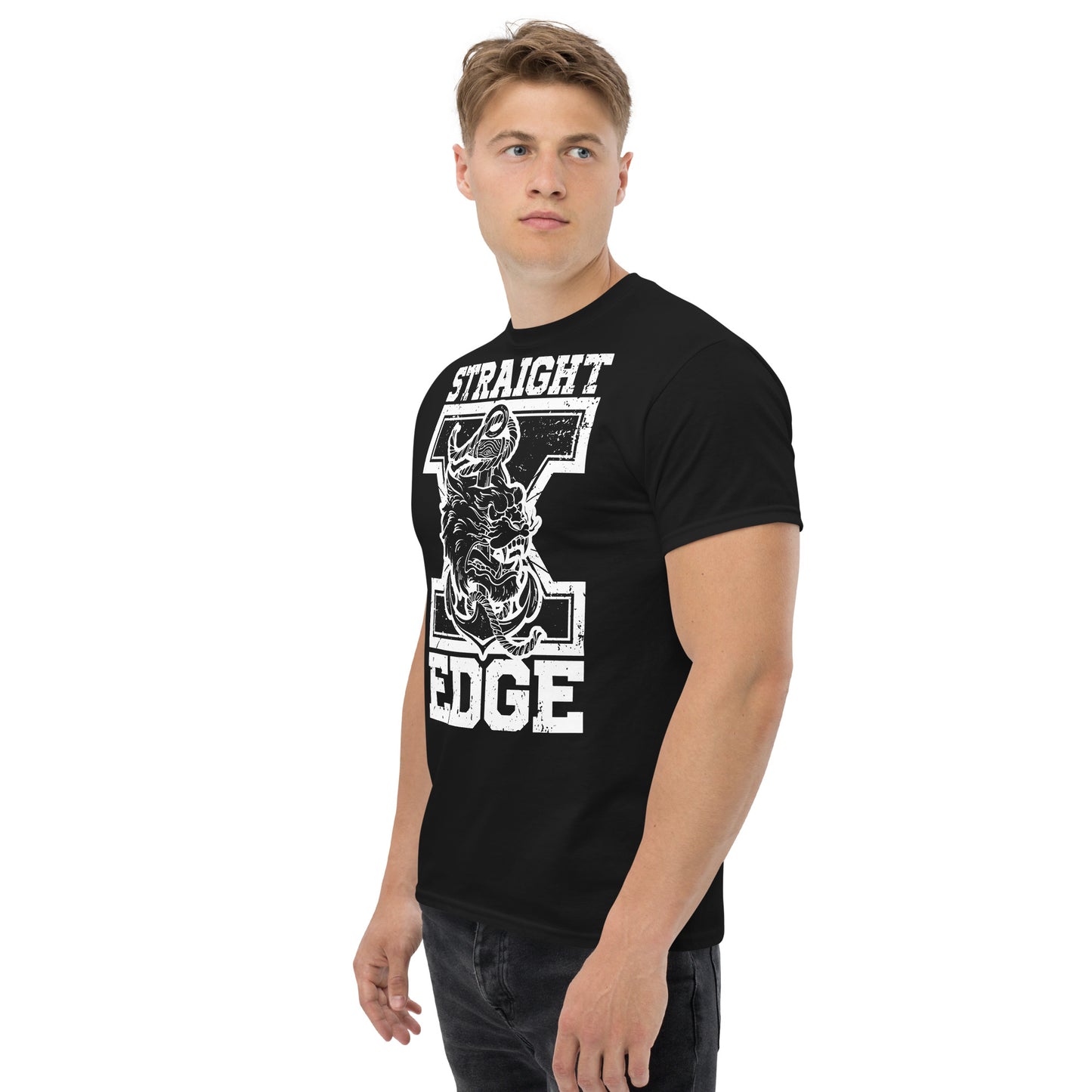 T-Shirt Straight Edge Tiger (Black)