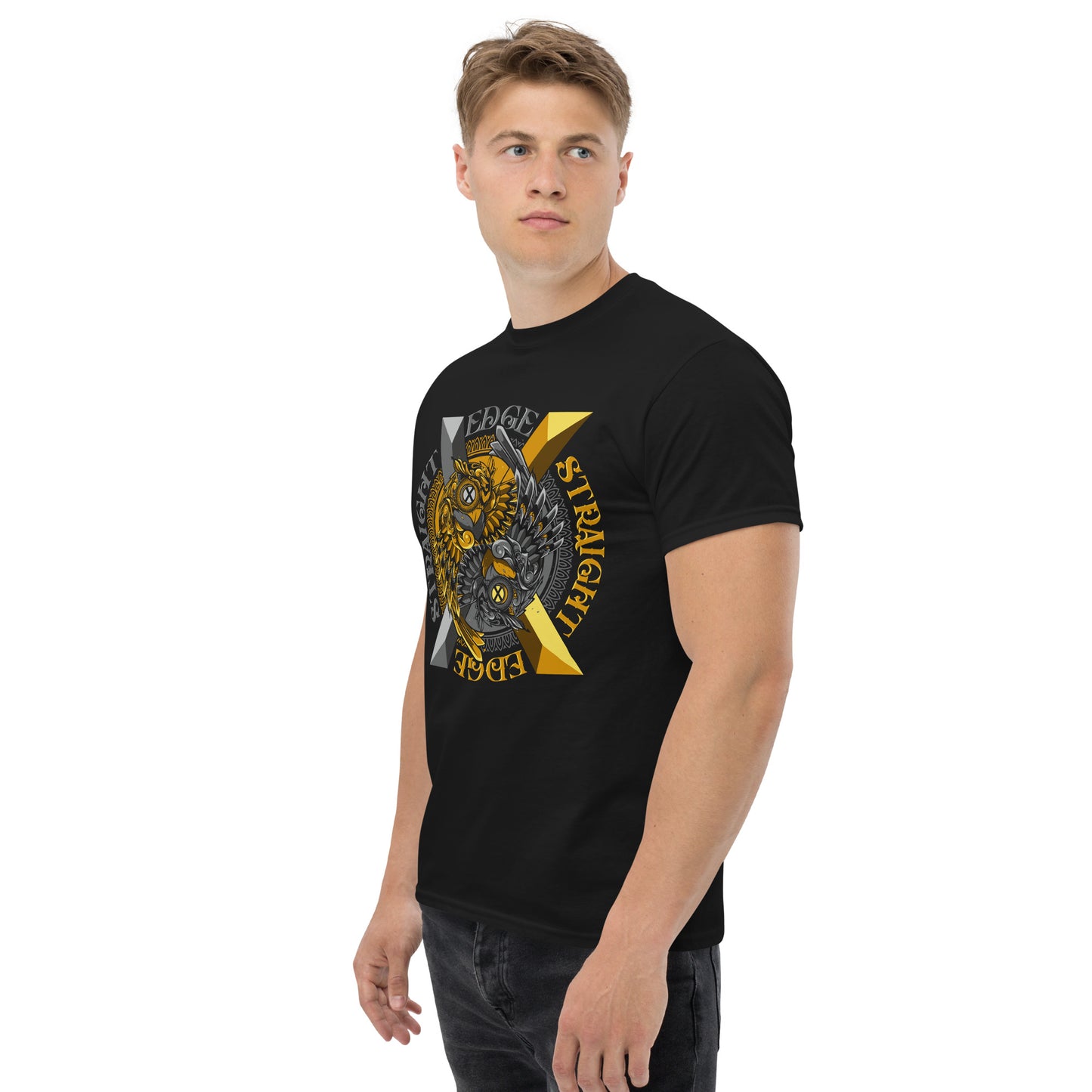 T-Shirt Straight Edge Ying Yang (Black)