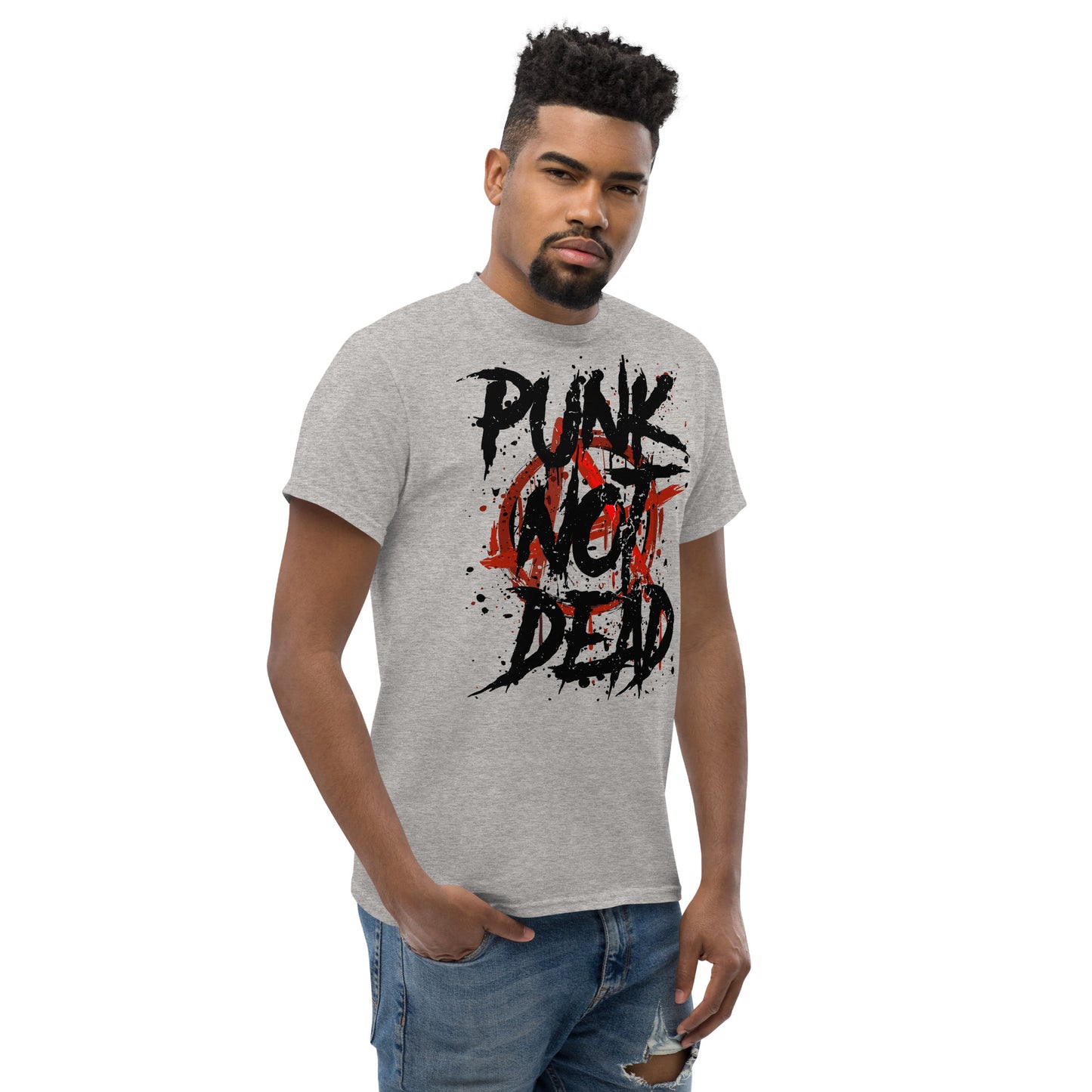 T-Shirt Punk Not Dead (Grey)