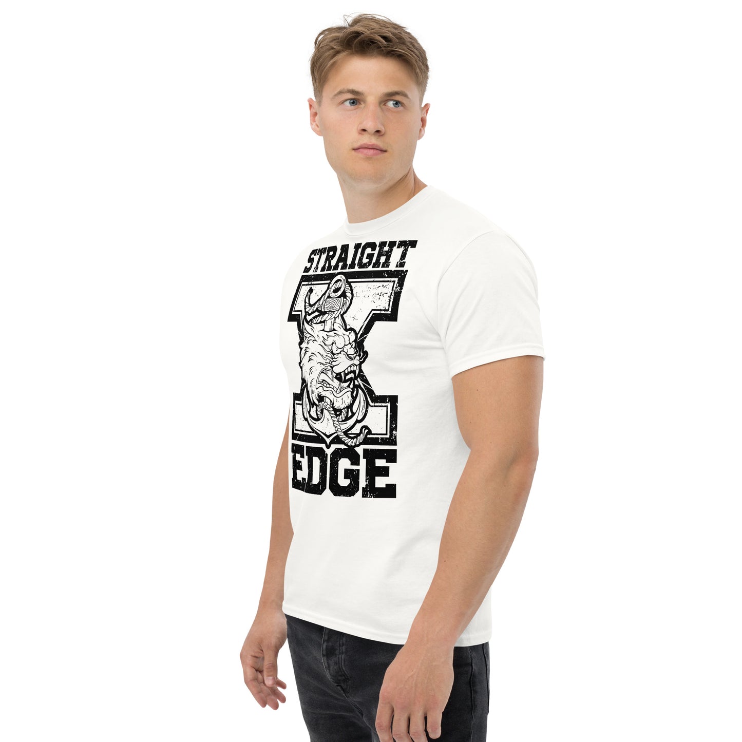 T-Shirt Straight Edge Tiger (White)