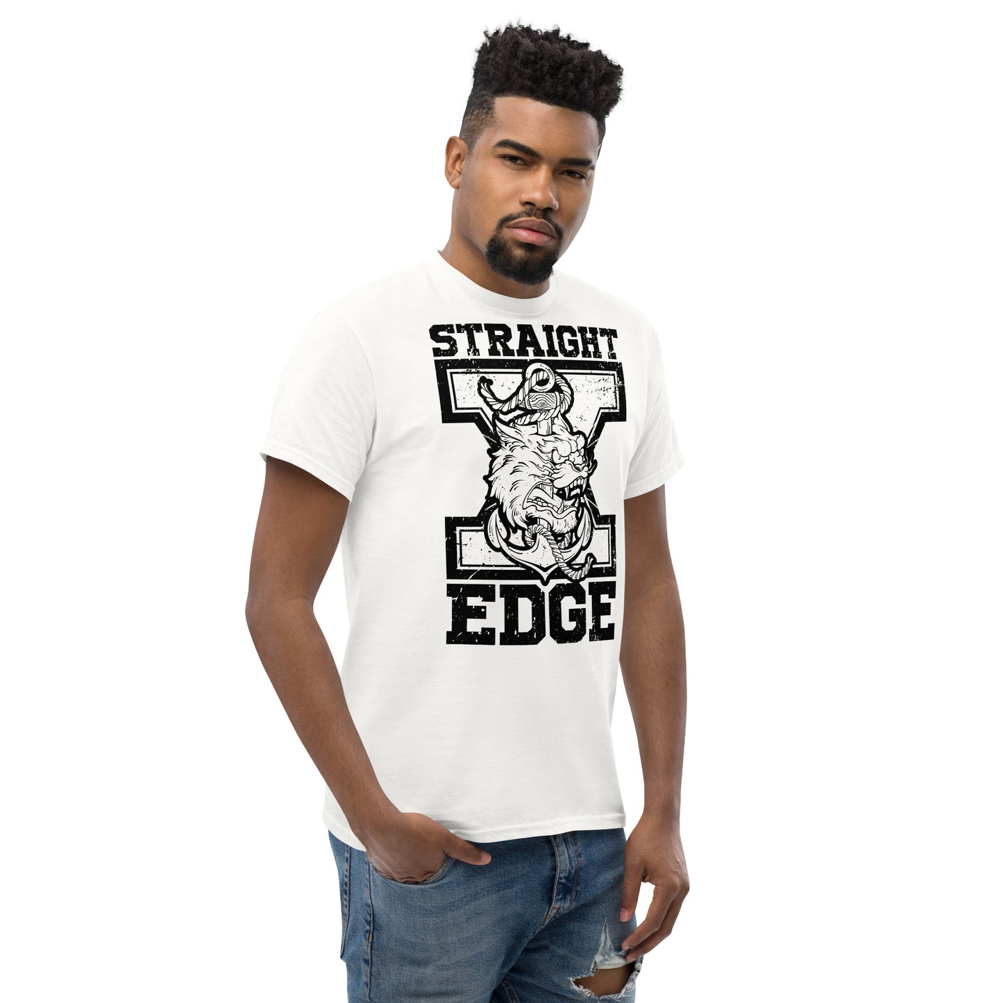 T-Shirt Straight Edge Tiger (White)