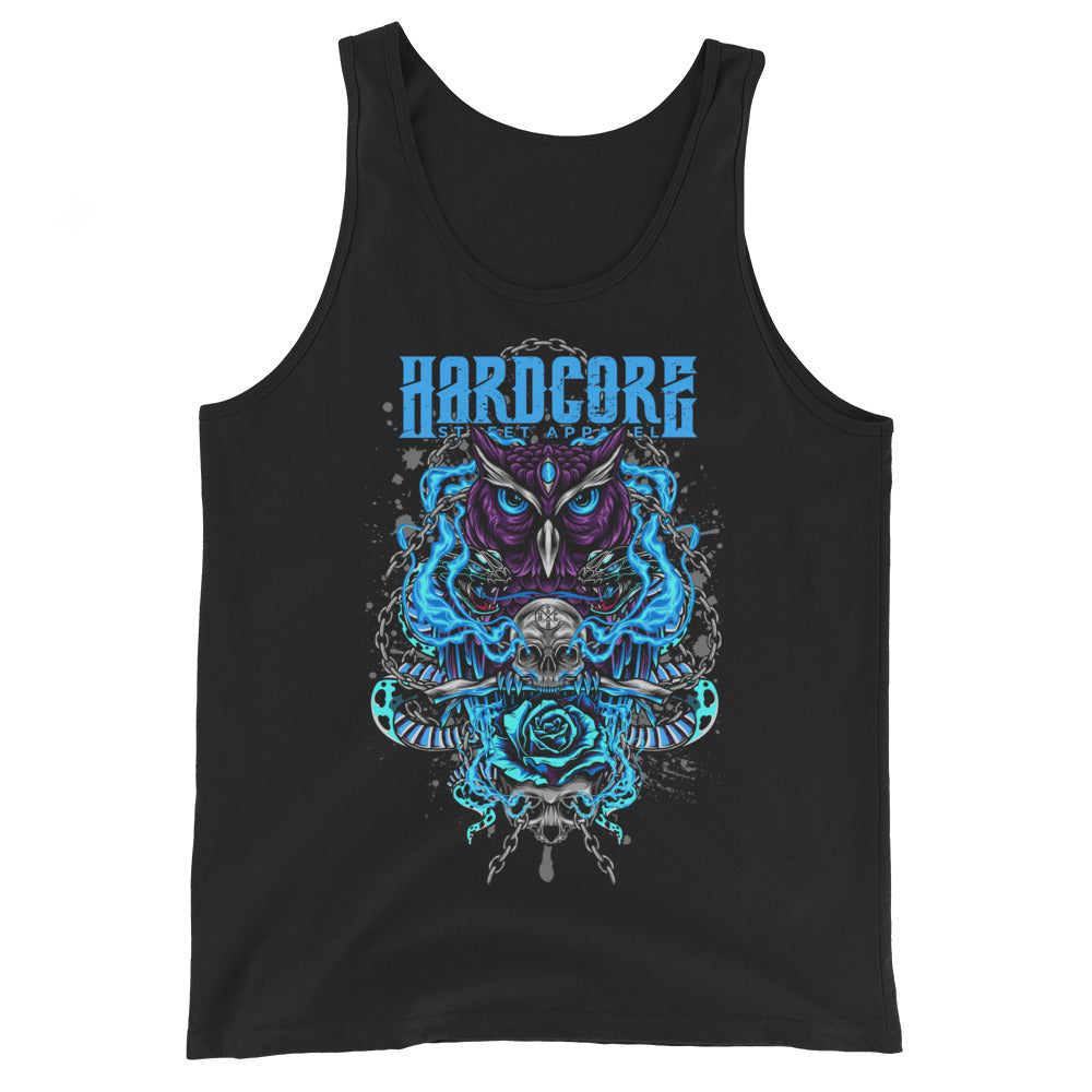 Tank Top HCSA Owl's Head (Black)