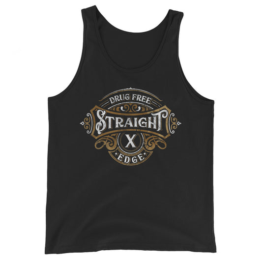 Tank Top Straight Edge Vintage2 (Black)