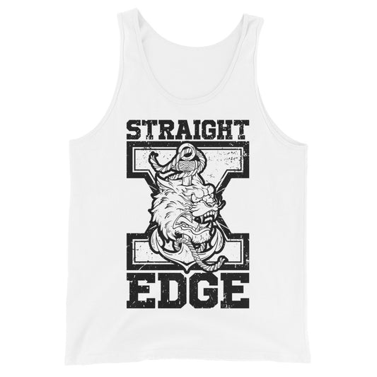 Tank Top Straight Edge Tiger (White)