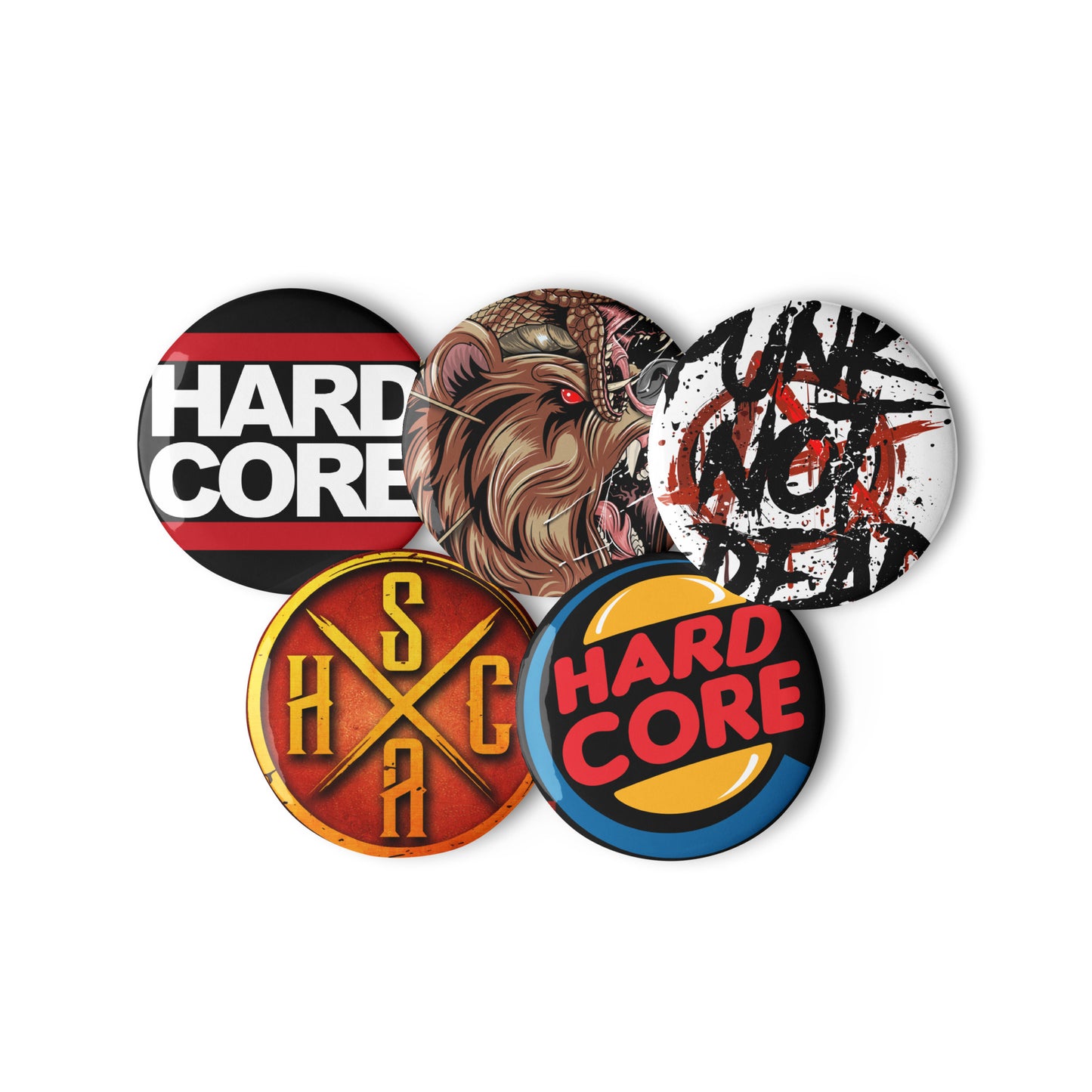 Set of pin Hardcore/Punk