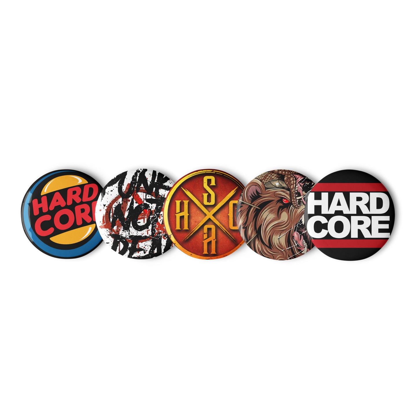 Set of pin Hardcore/Punk