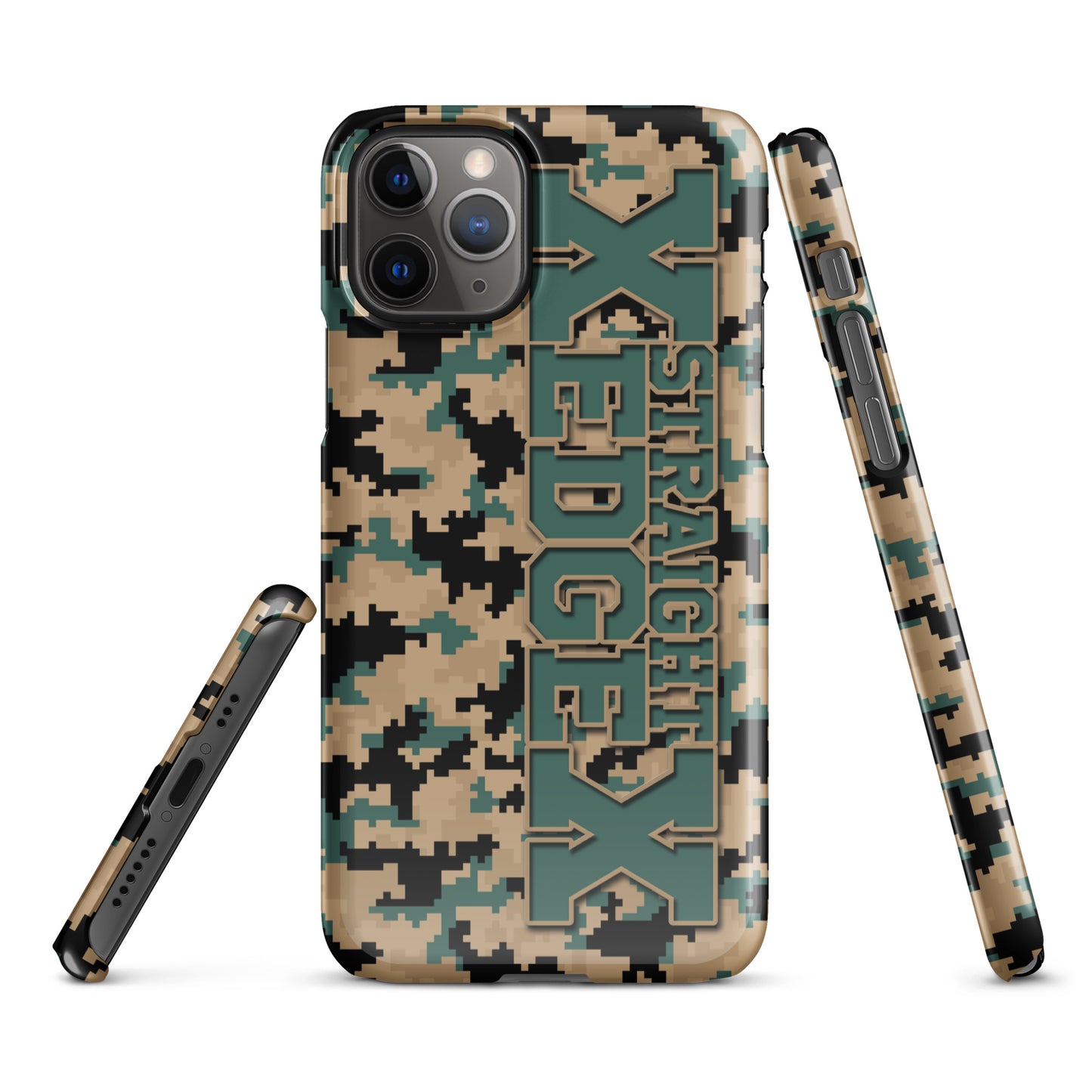 Snap case for iPhone® Straight Edge Camo Pixel