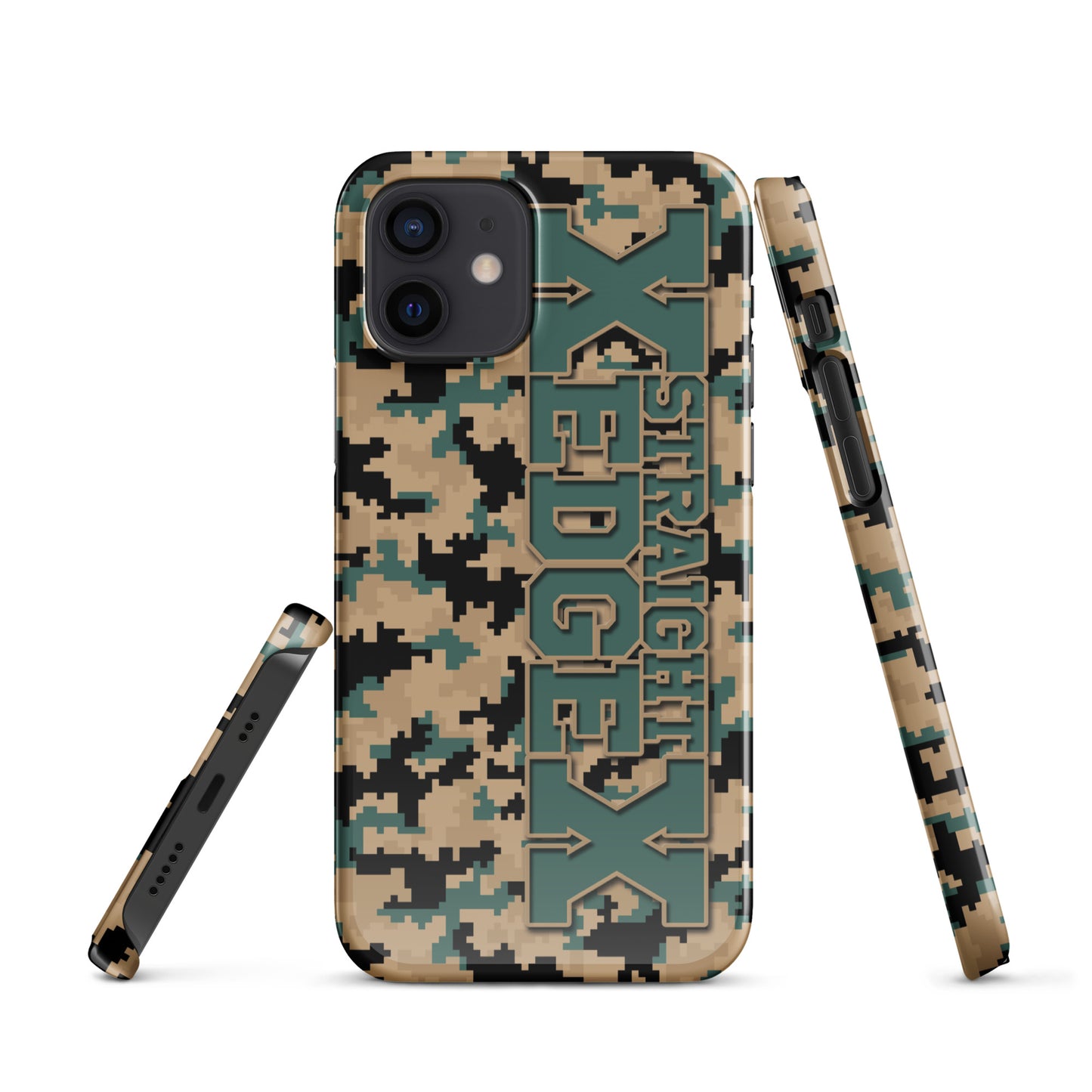 Snap case for iPhone® Straight Edge Camo Pixel