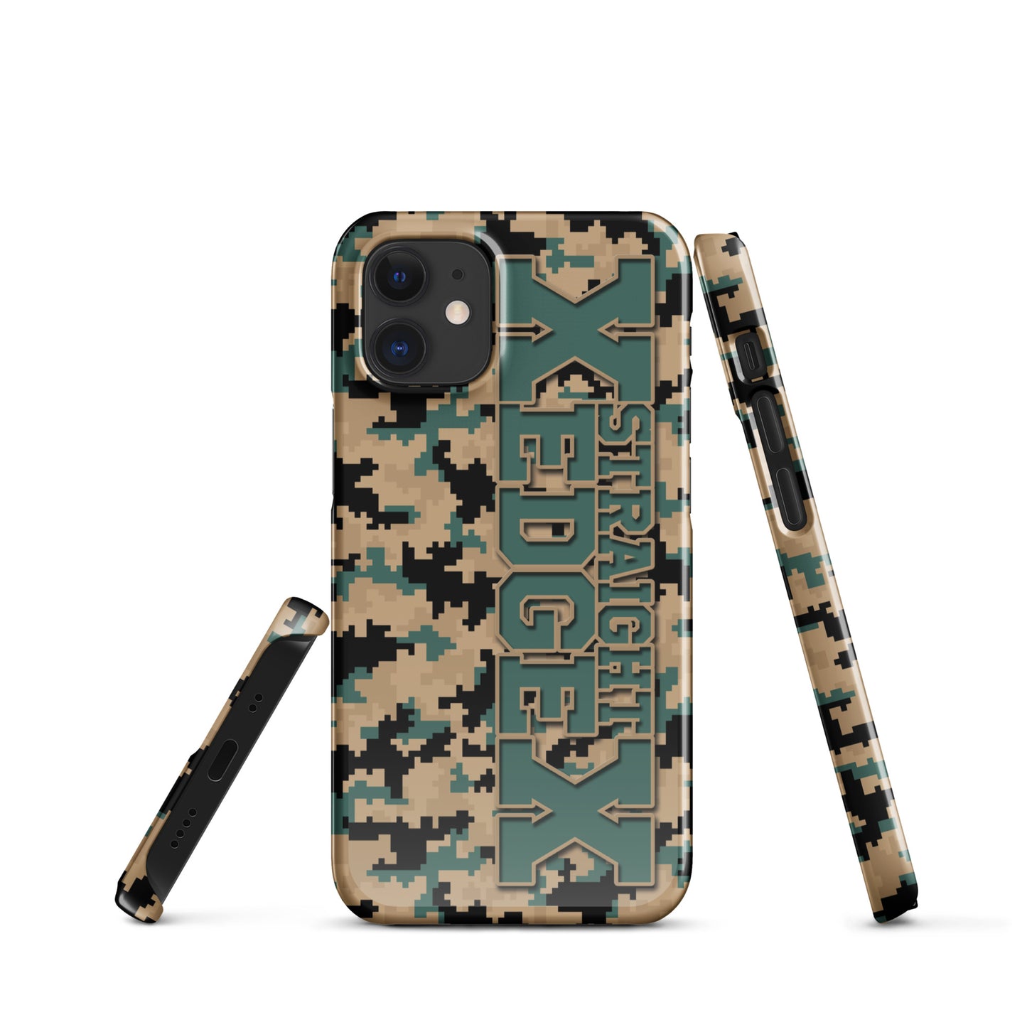 Snap case for iPhone® Straight Edge Camo Pixel