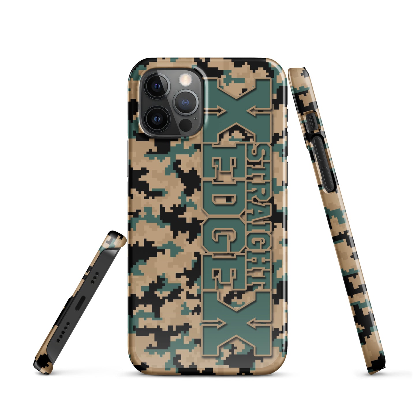 Snap case for iPhone® Straight Edge Camo Pixel