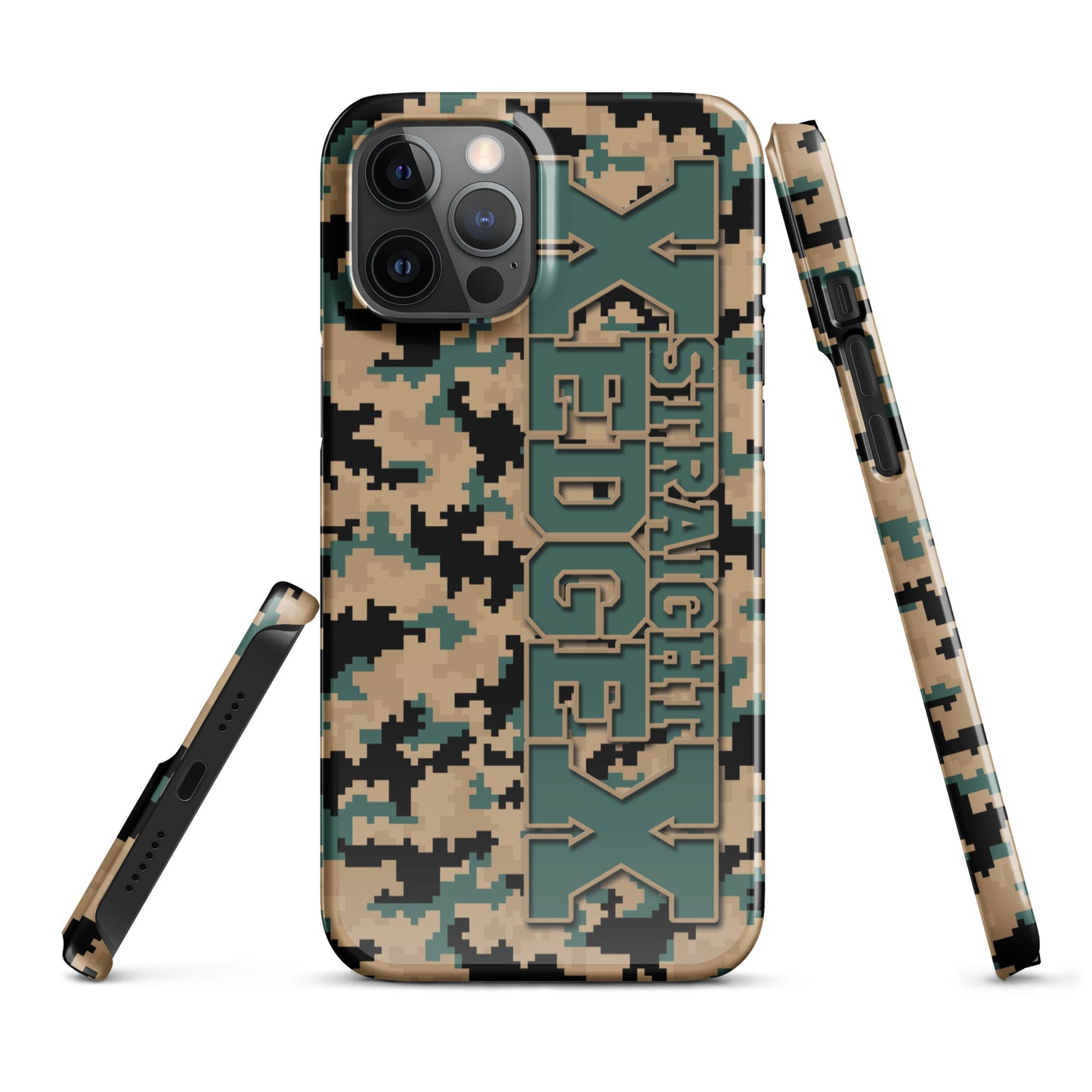 Snap case for iPhone® Straight Edge Camo Pixel