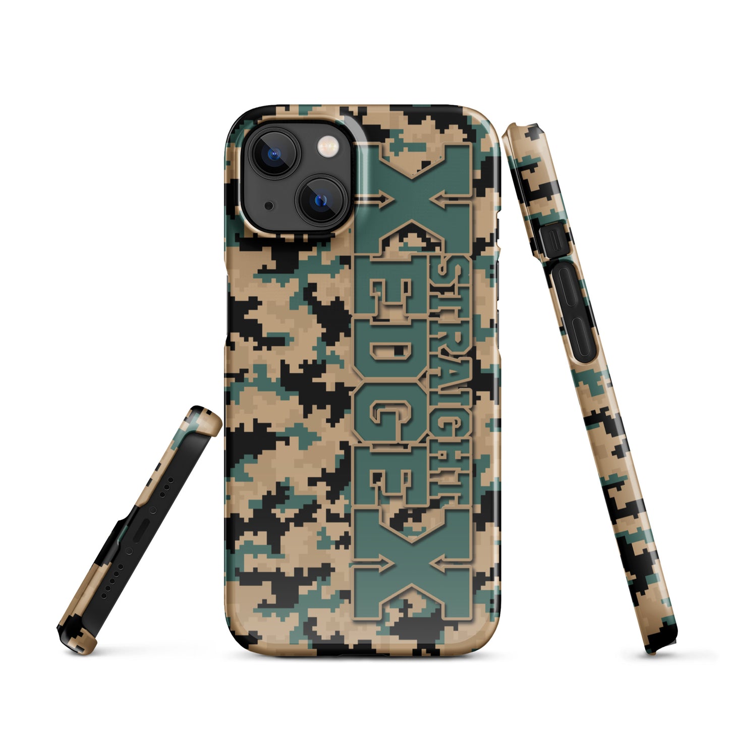 Snap case for iPhone® Straight Edge Camo Pixel