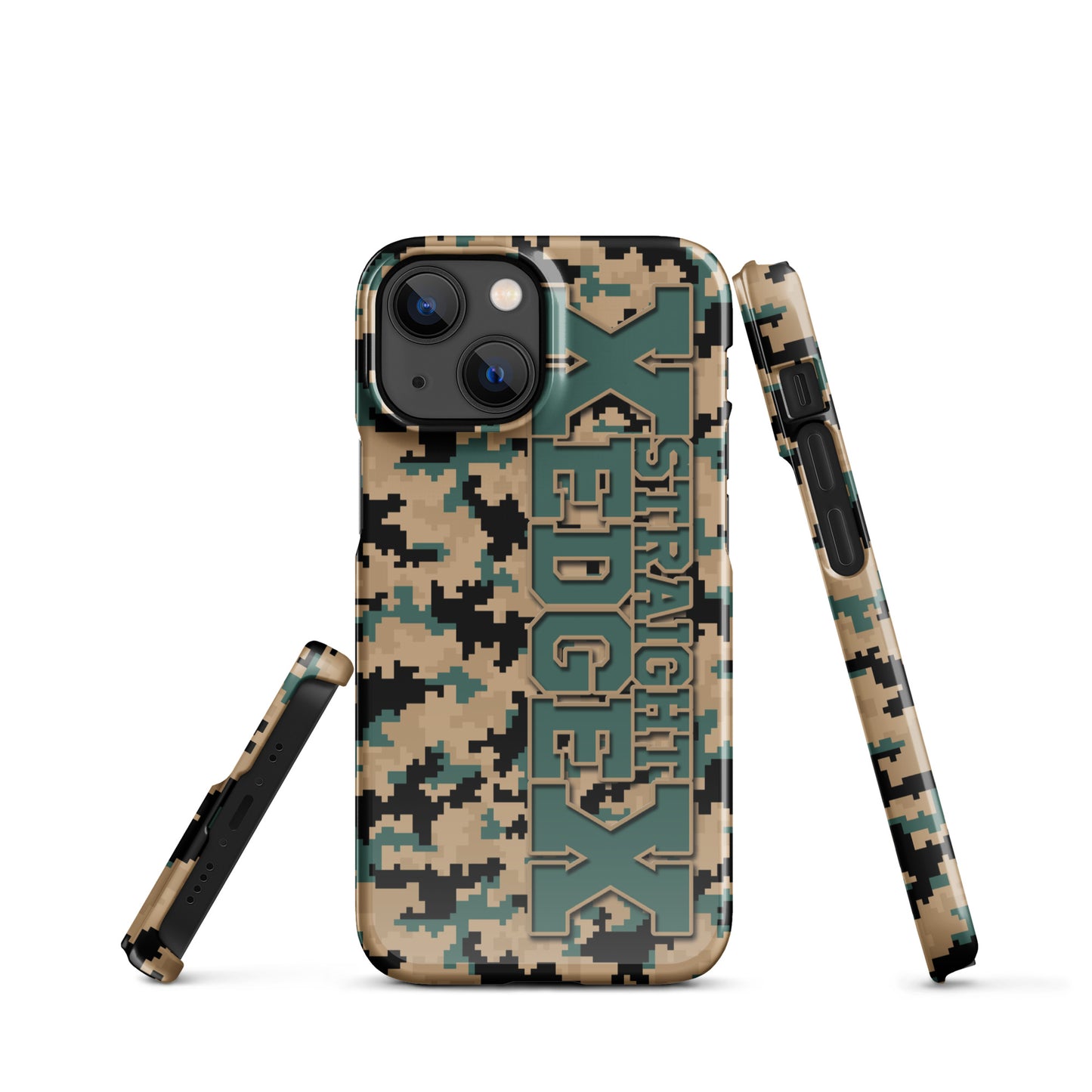 Snap case for iPhone® Straight Edge Camo Pixel