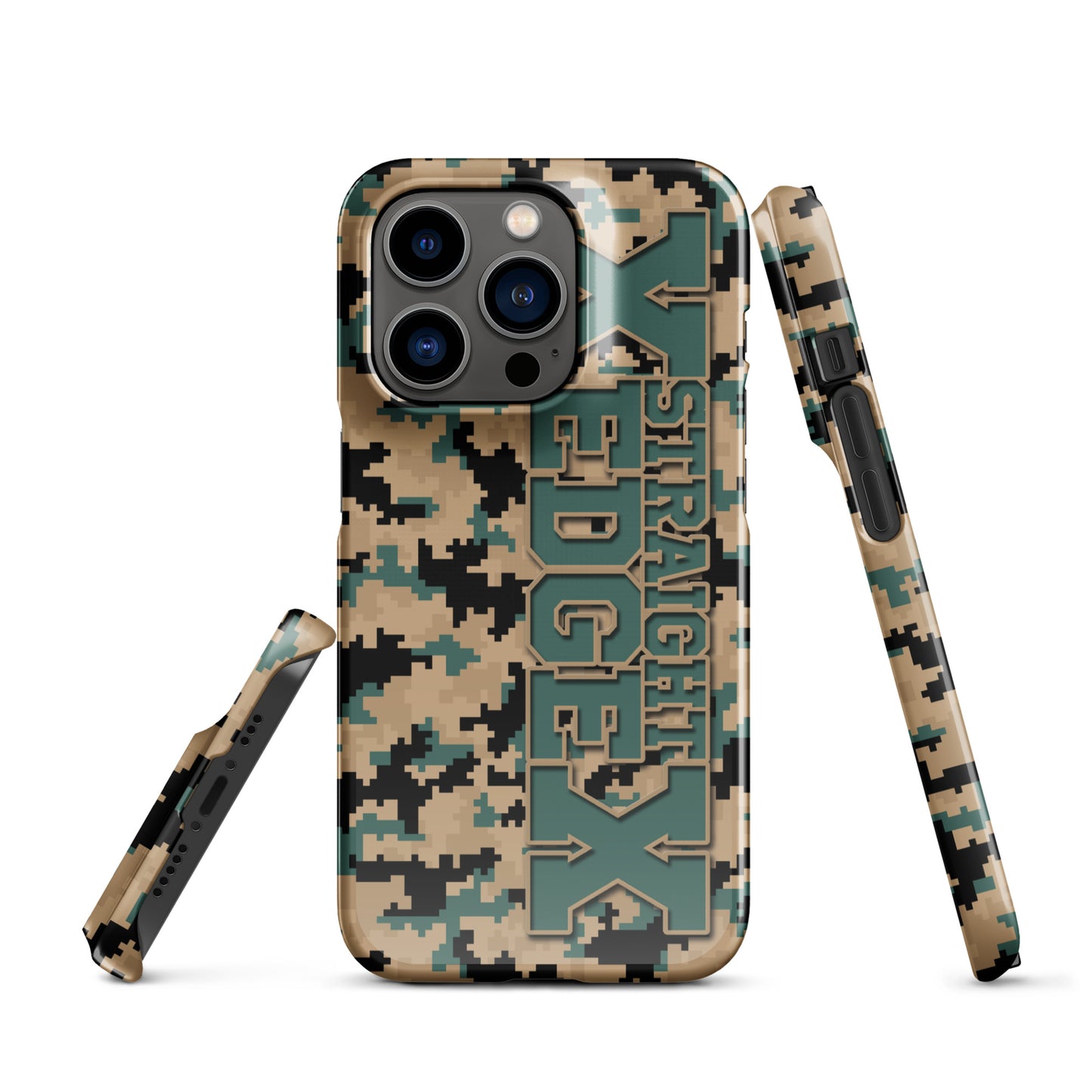 Snap case for iPhone® Straight Edge Camo Pixel