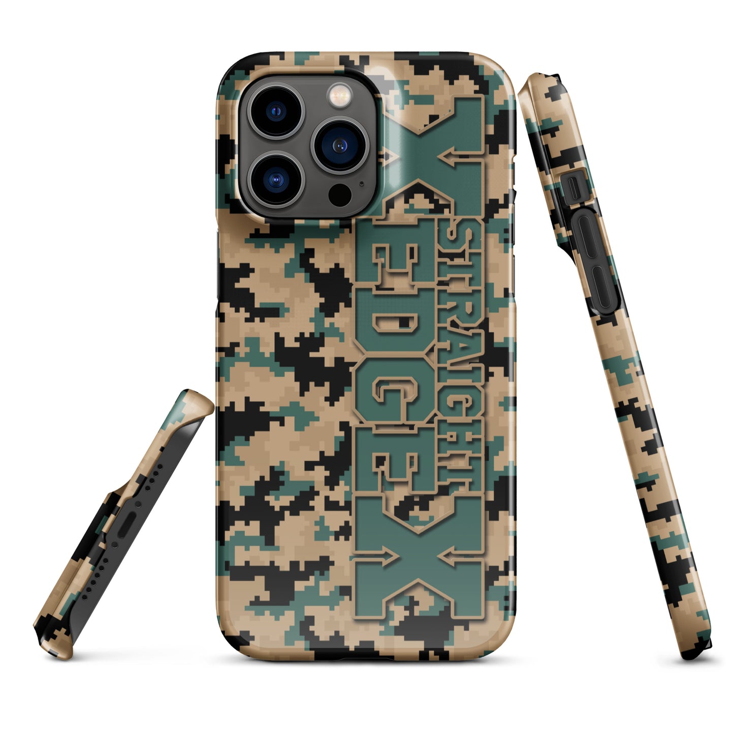 Snap case for iPhone® Straight Edge Camo Pixel