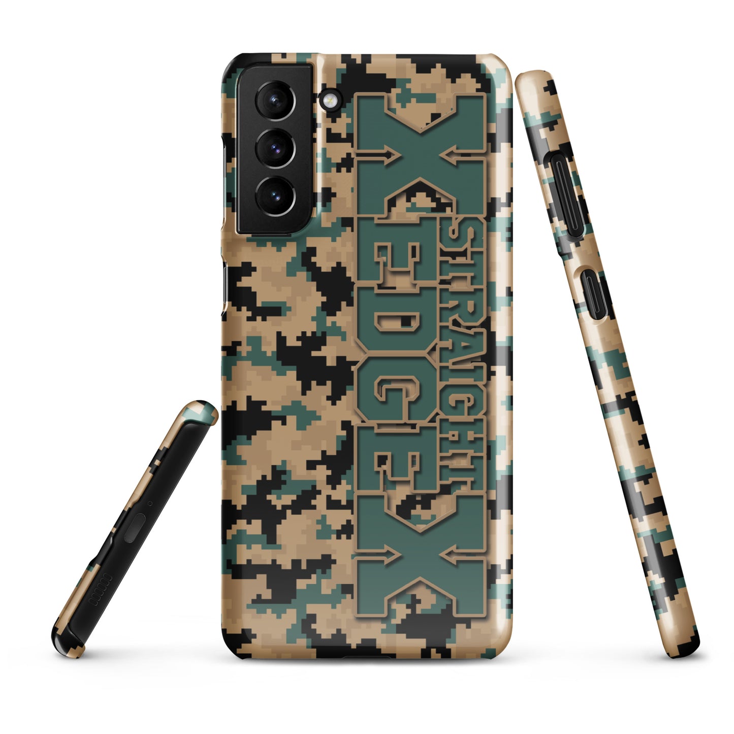 Snap case for Samsung® Straight Edge Camo Pixel