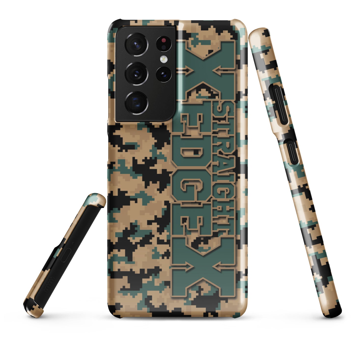 Snap case for Samsung® Straight Edge Camo Pixel