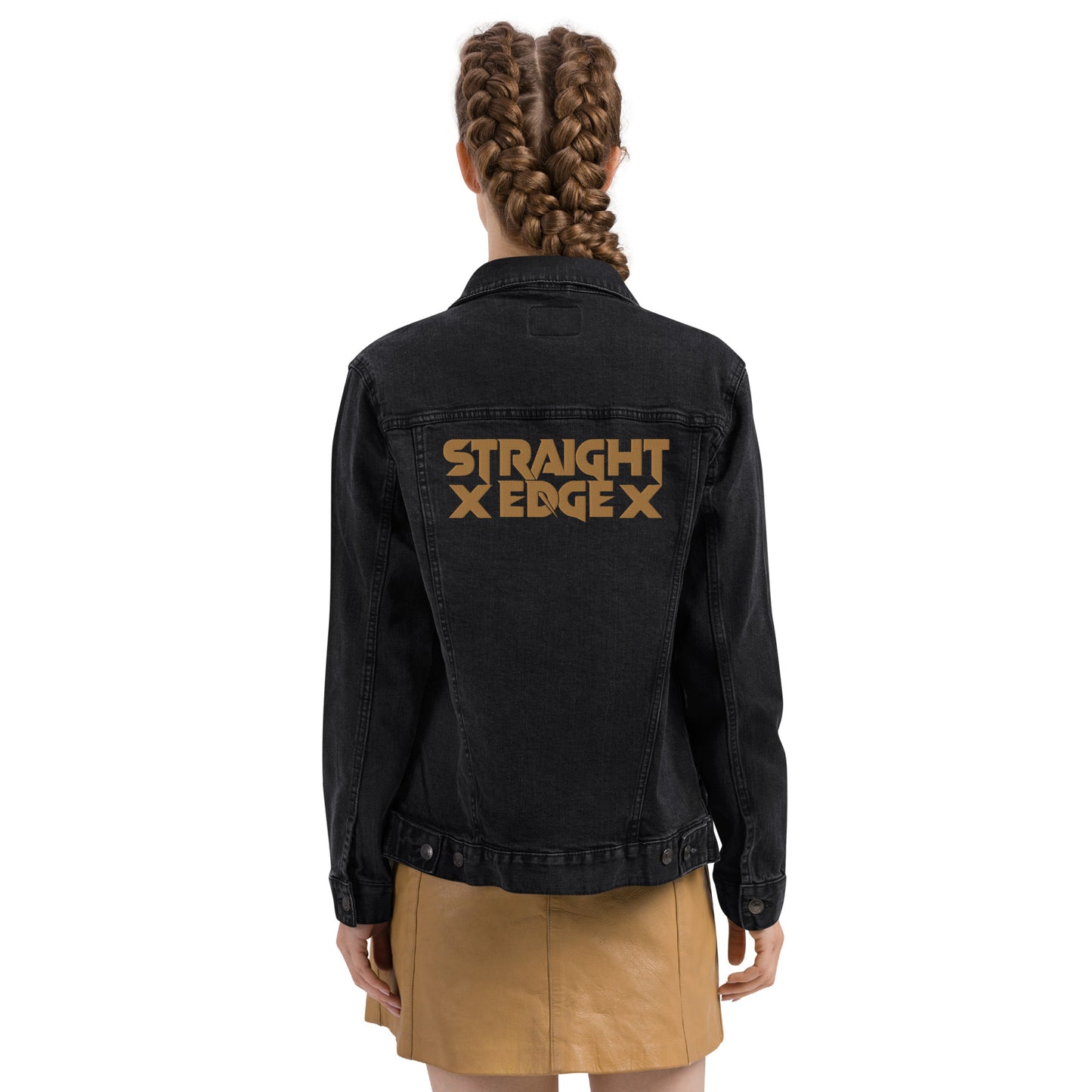 Denim Jacket Straight Edge (Black)