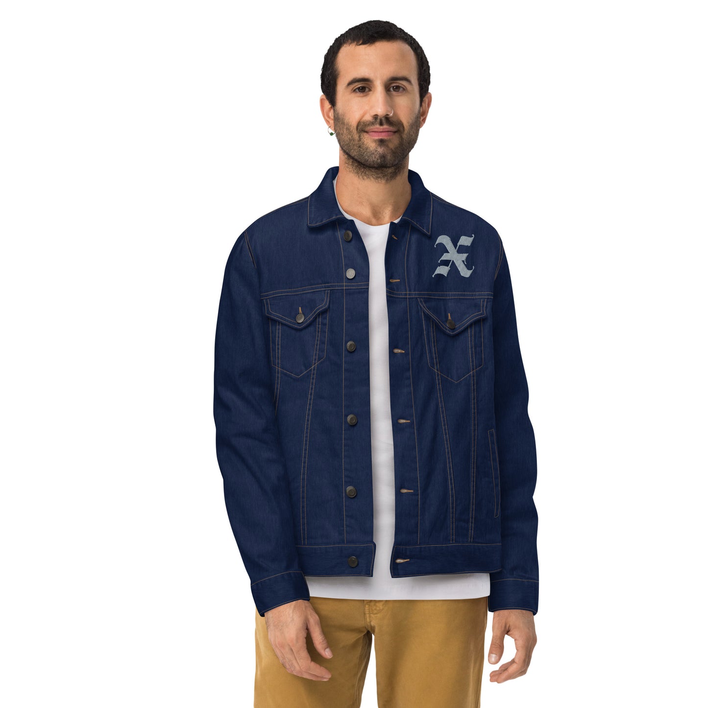 Denim Jacket Straight Edge (Blue)