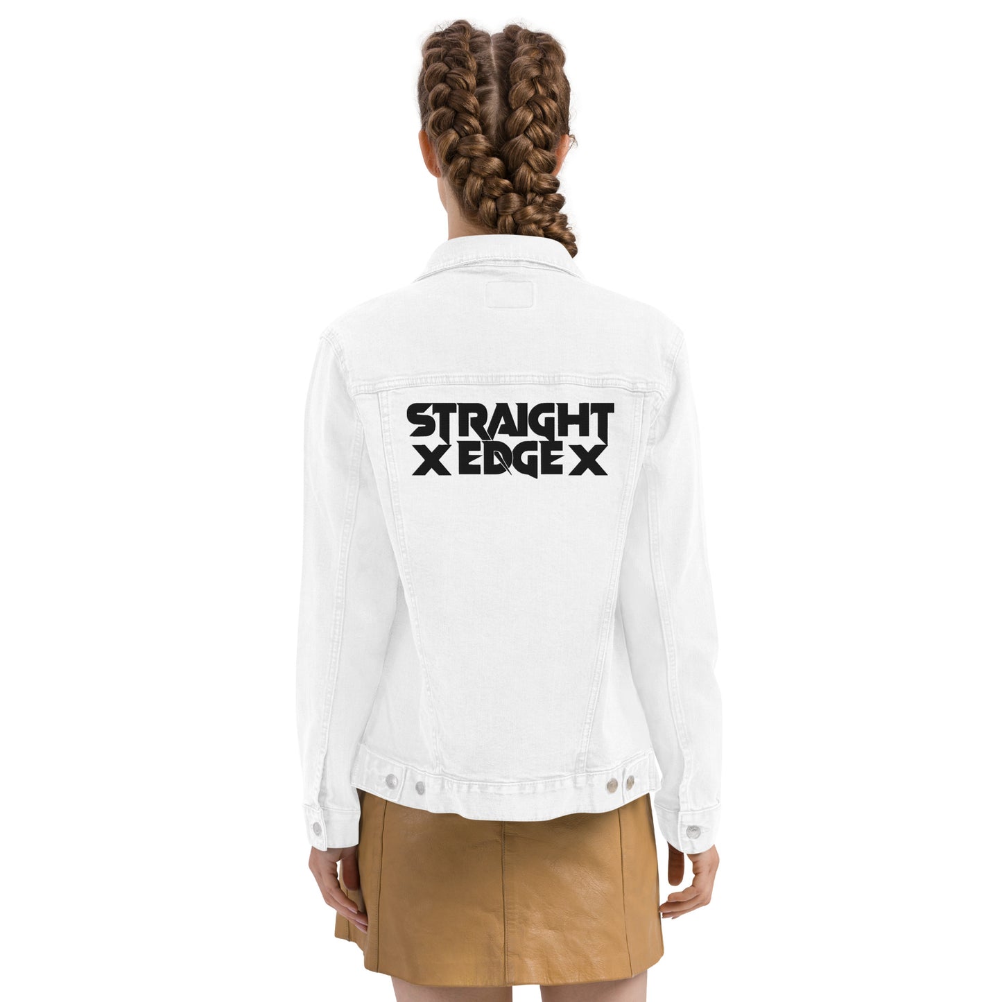 Denim Jacket Straight Edge (White)