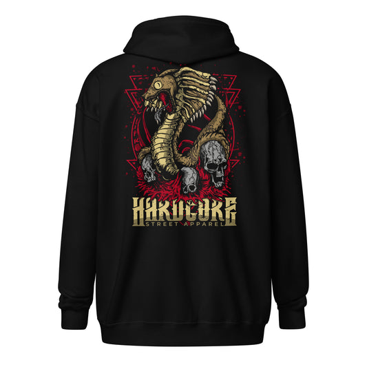 Hoodie Zip HCSA Evil Snake (Black)