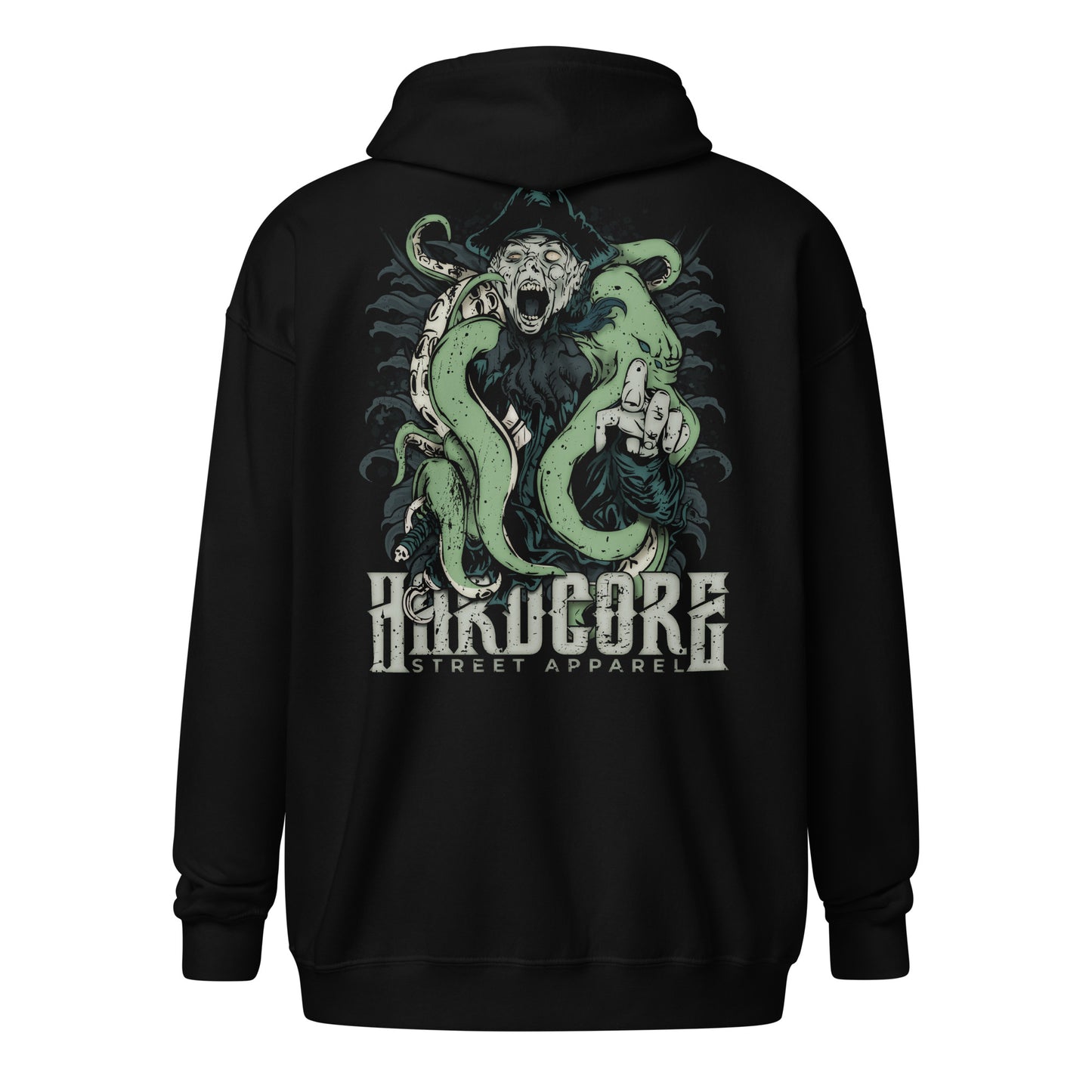 Hoodie Zip HCSA Pirate Zombie (Black)