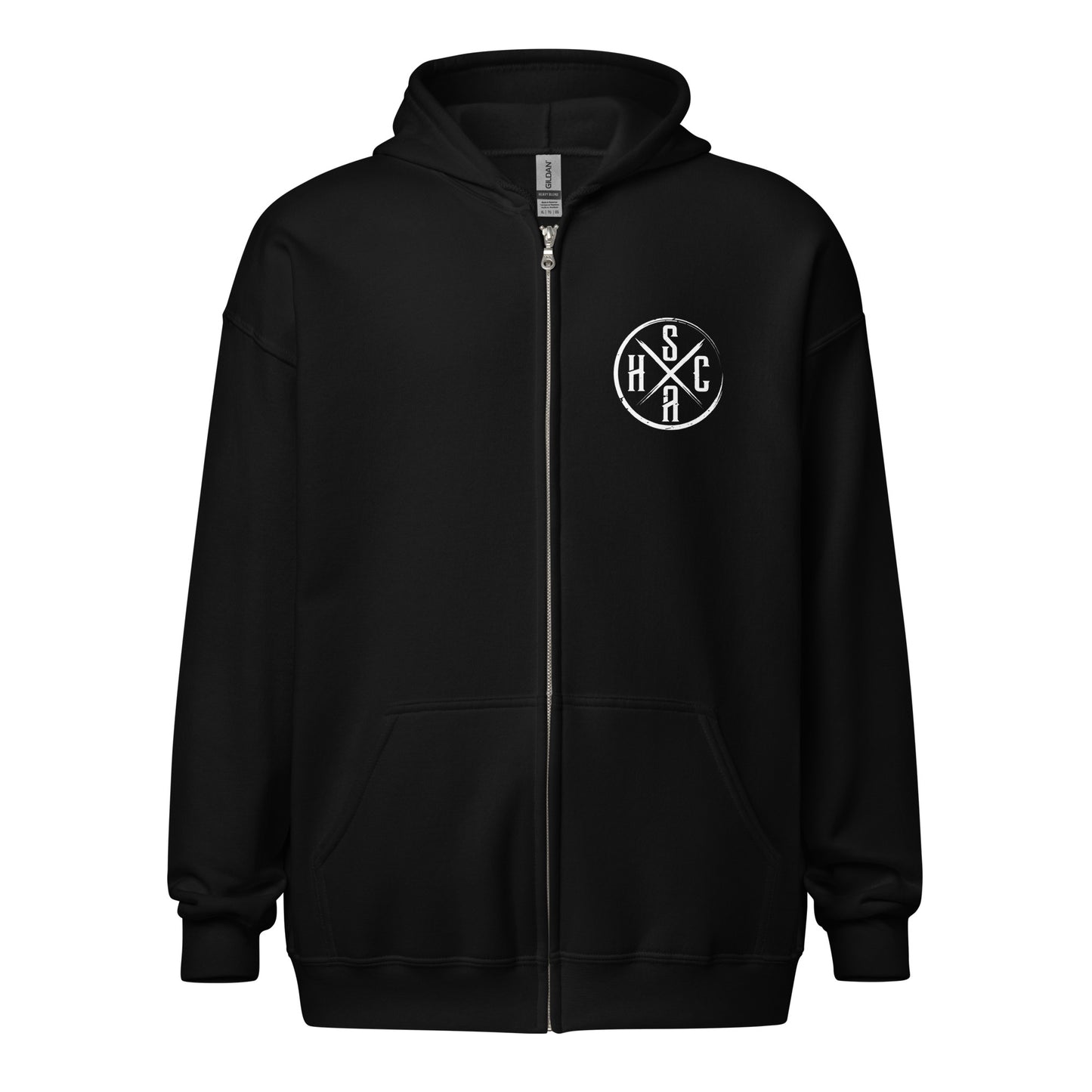 Hoodie Zip HCSA Owl's Head (Black)