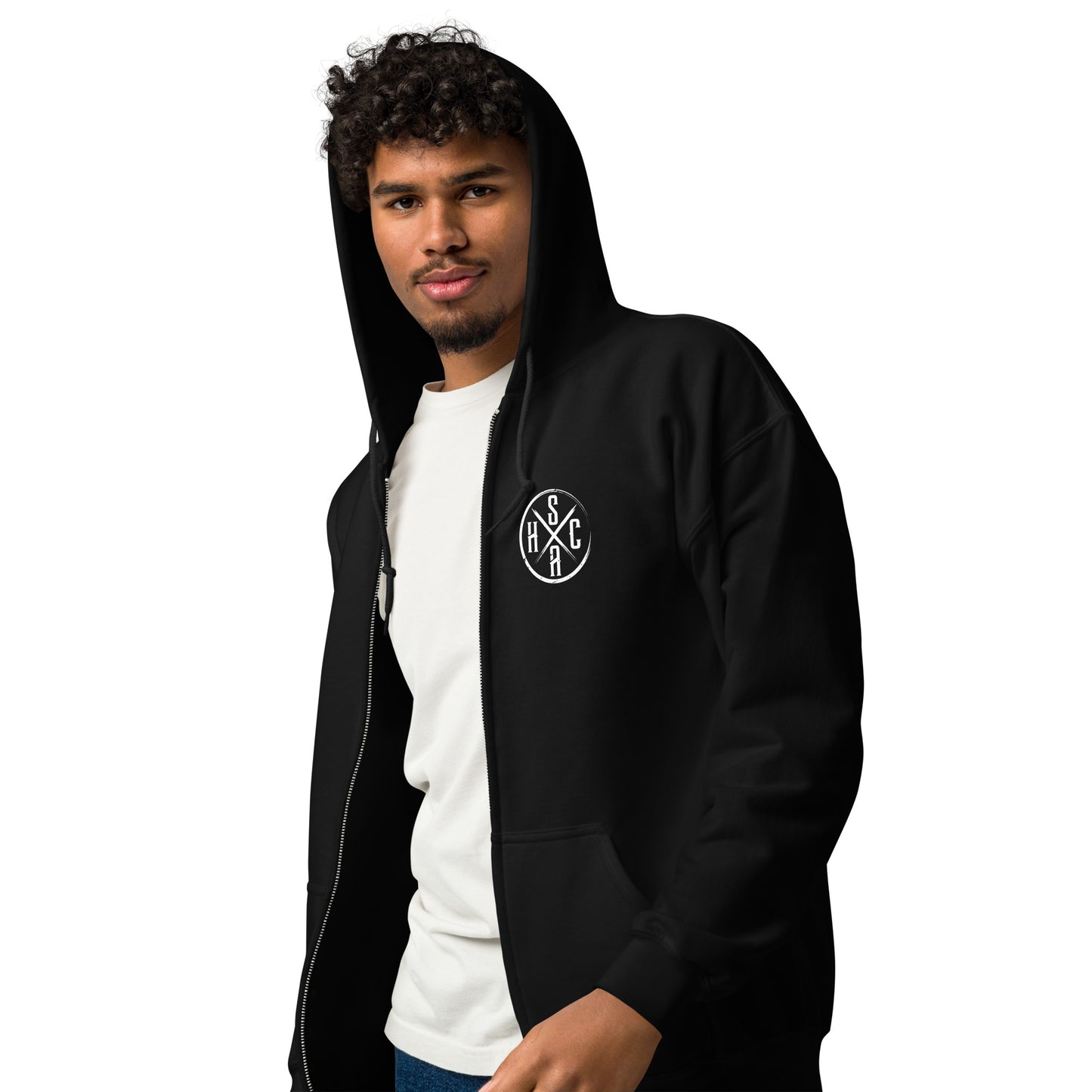 Hoodie Zip HCSA Heart of HC (Black)