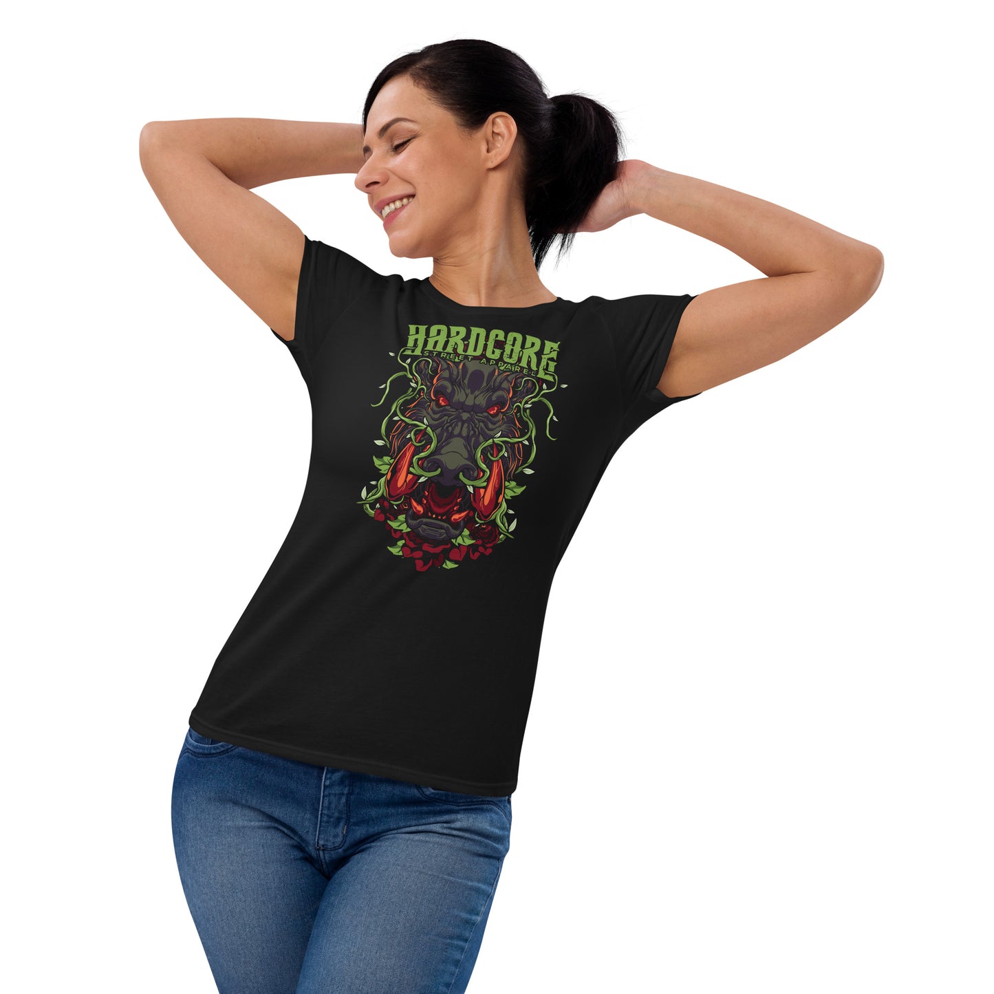 T-Shirt Women HCSA King Warthog (Black)