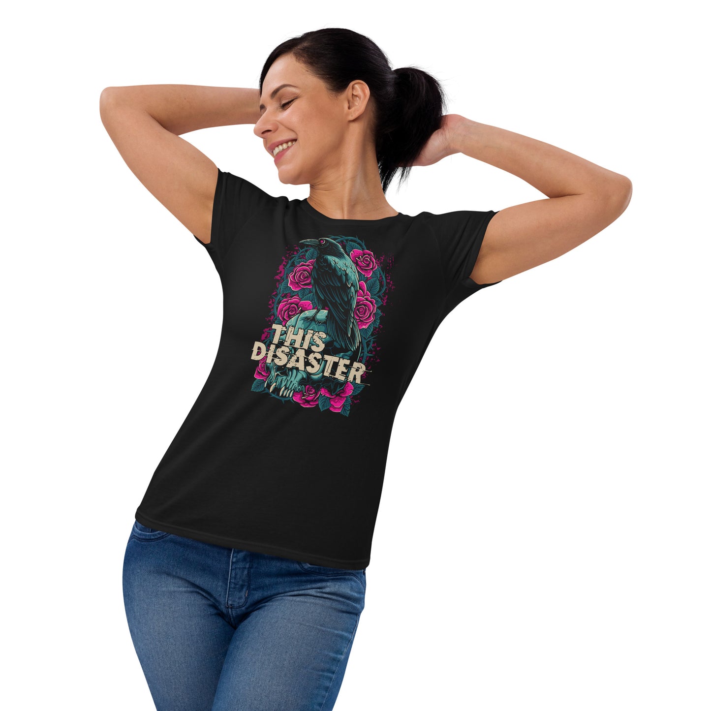 T-Shirt Women This Disaster Crow