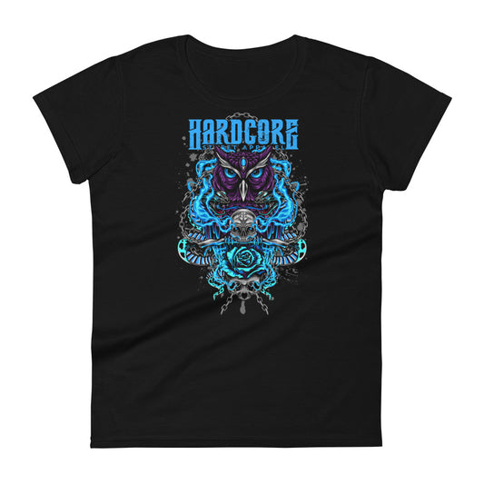 T-Shirt Women HCSA Owl's Head (Black)