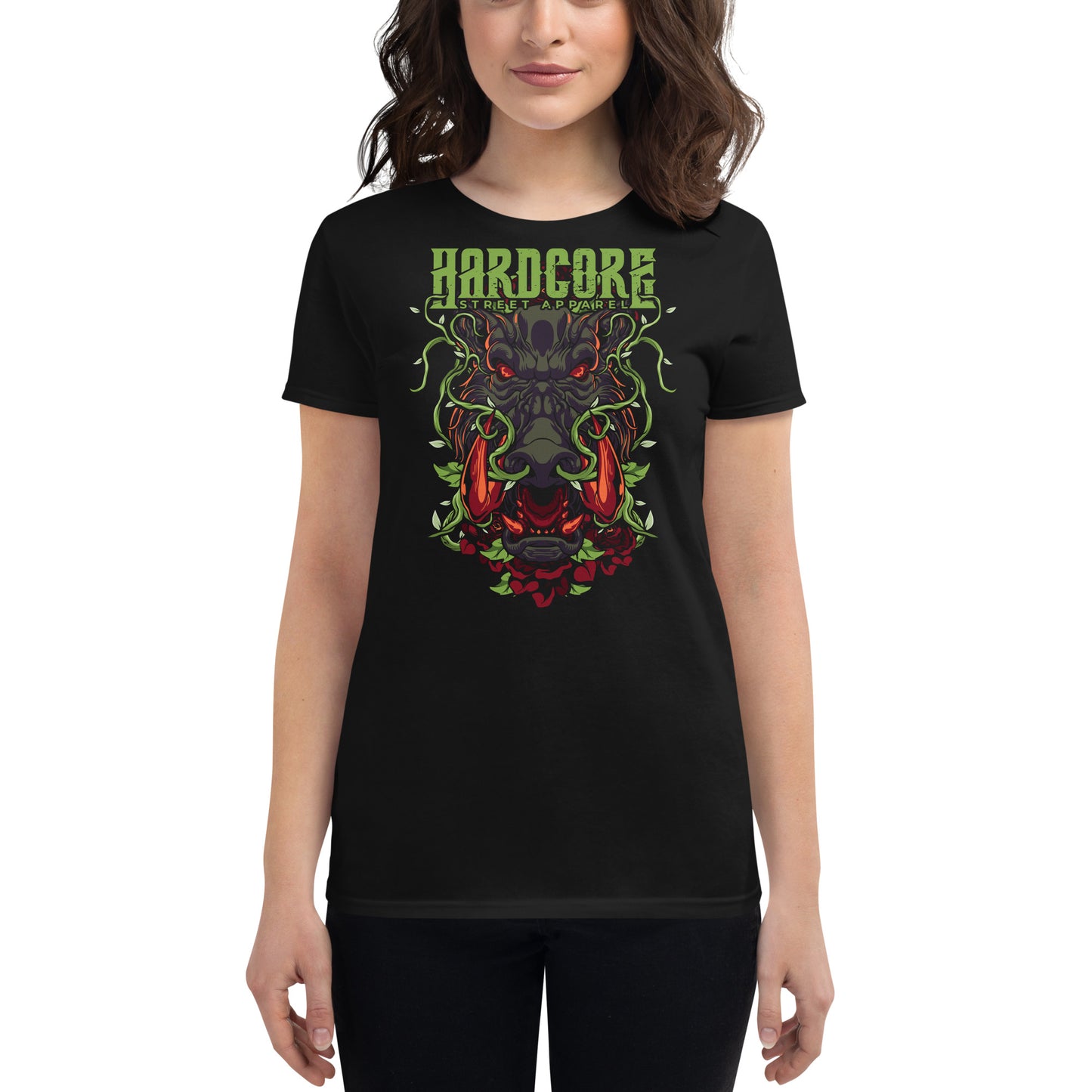 T-Shirt Women HCSA King Warthog (Black)