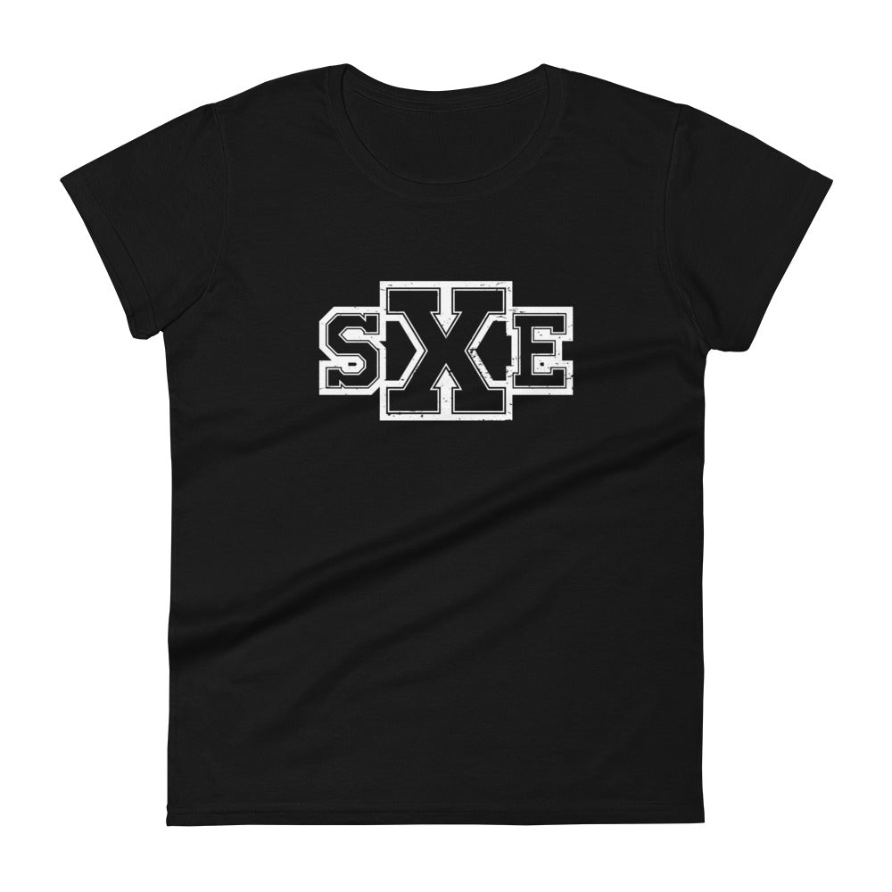 T-Shirt Women Straight Edge SXE (Black)