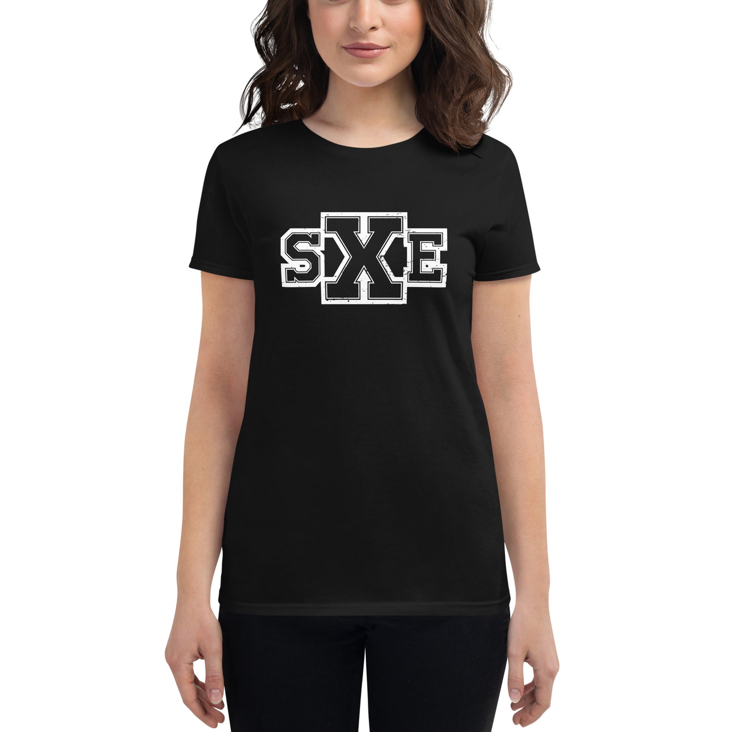 T-Shirt Women Straight Edge SXE (Black)