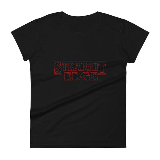 T-Shirt Women Straight Edge ''Stranger Things'' (Black)